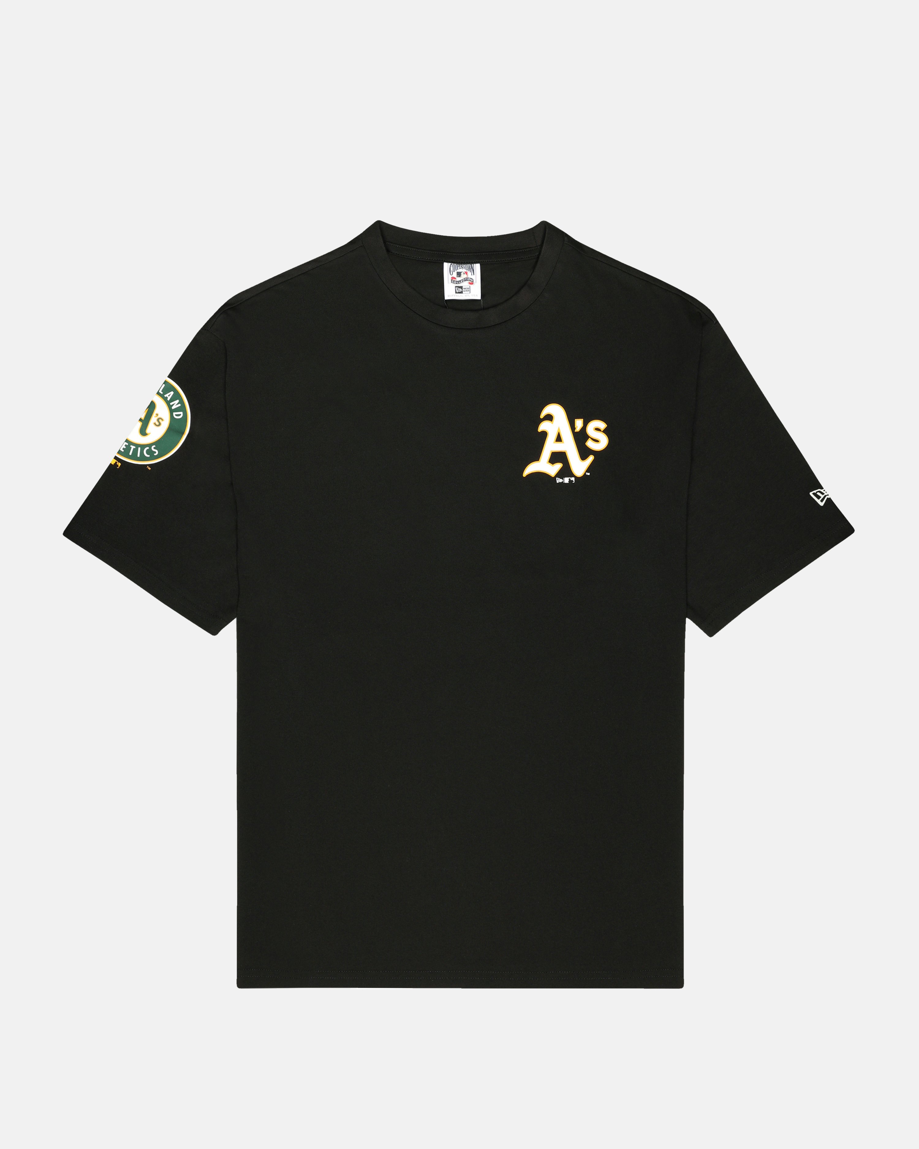 Oakland Athletics MLB Large Logo Oversized Black T-Shirt
