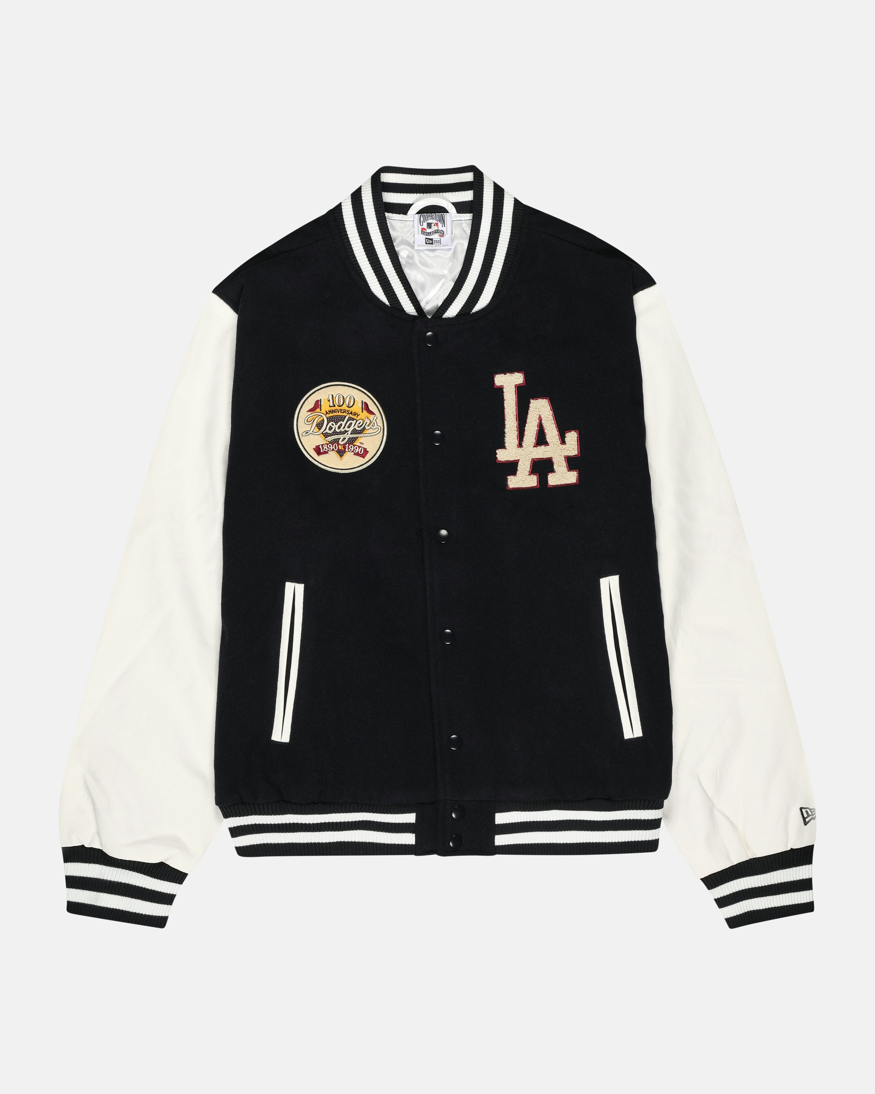Vintage LA Dodgers Team Blue And White Varsity Jacket - Maker of Jacket