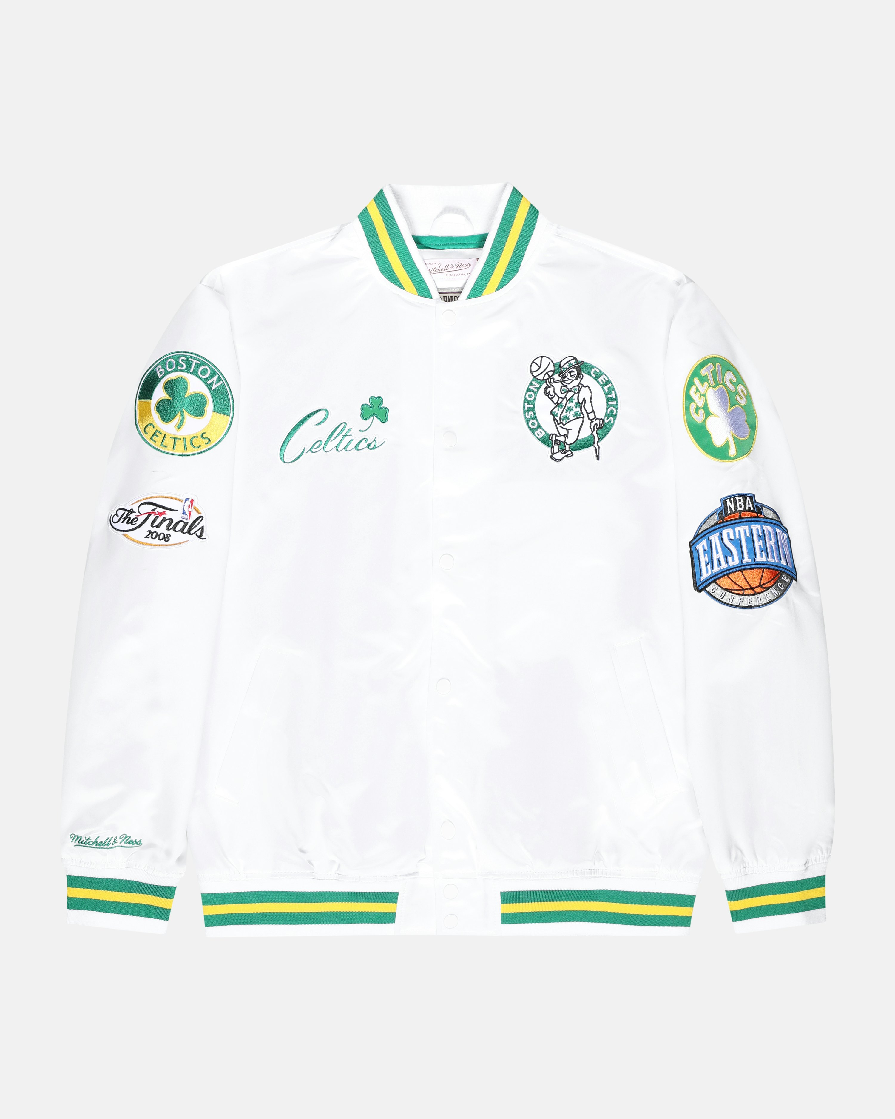 Mitchell & Ness Boston Celtics NBA Old English Faded Hoody White - white
