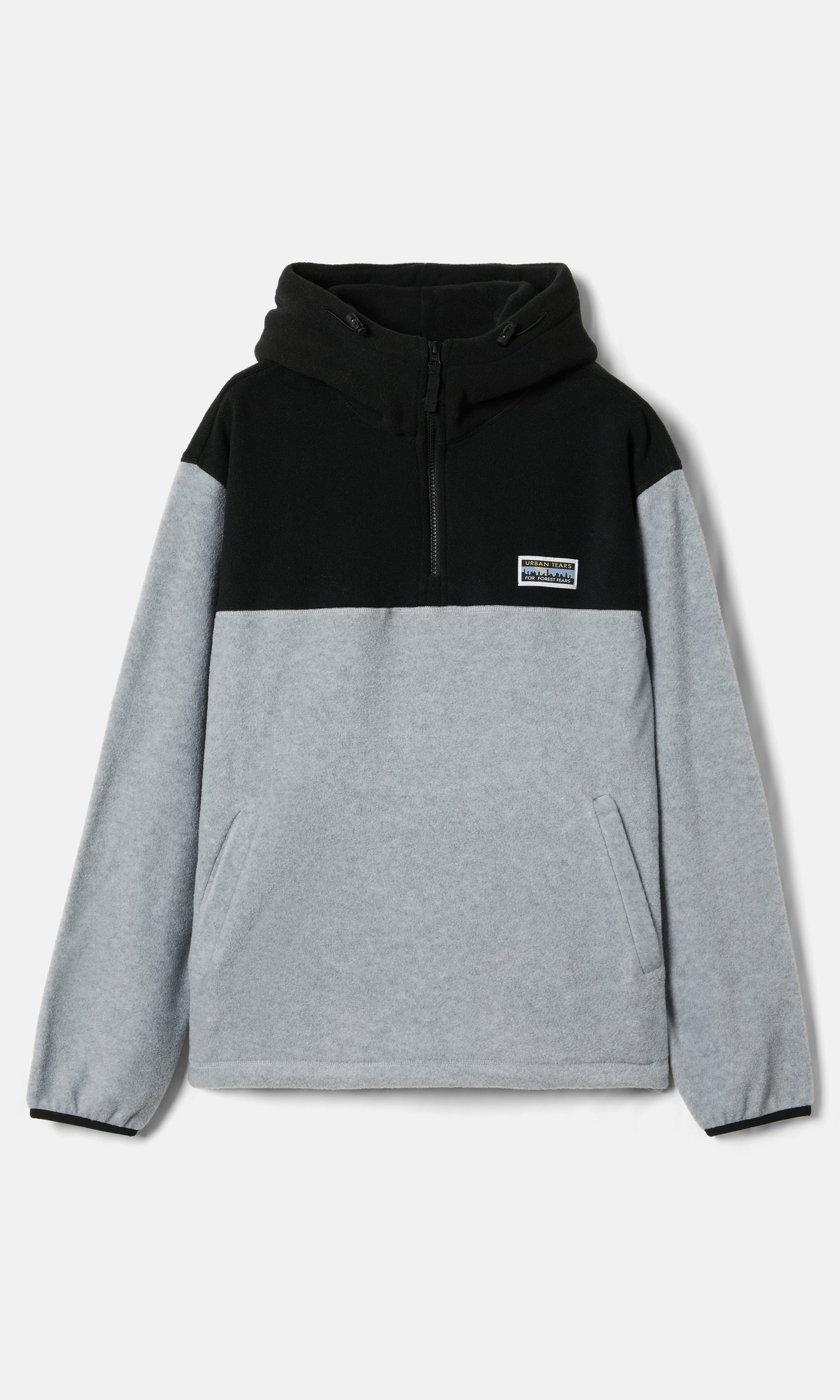 JUNKYARD Forest Fleece hoodie Grey melange | Women | Junkyard