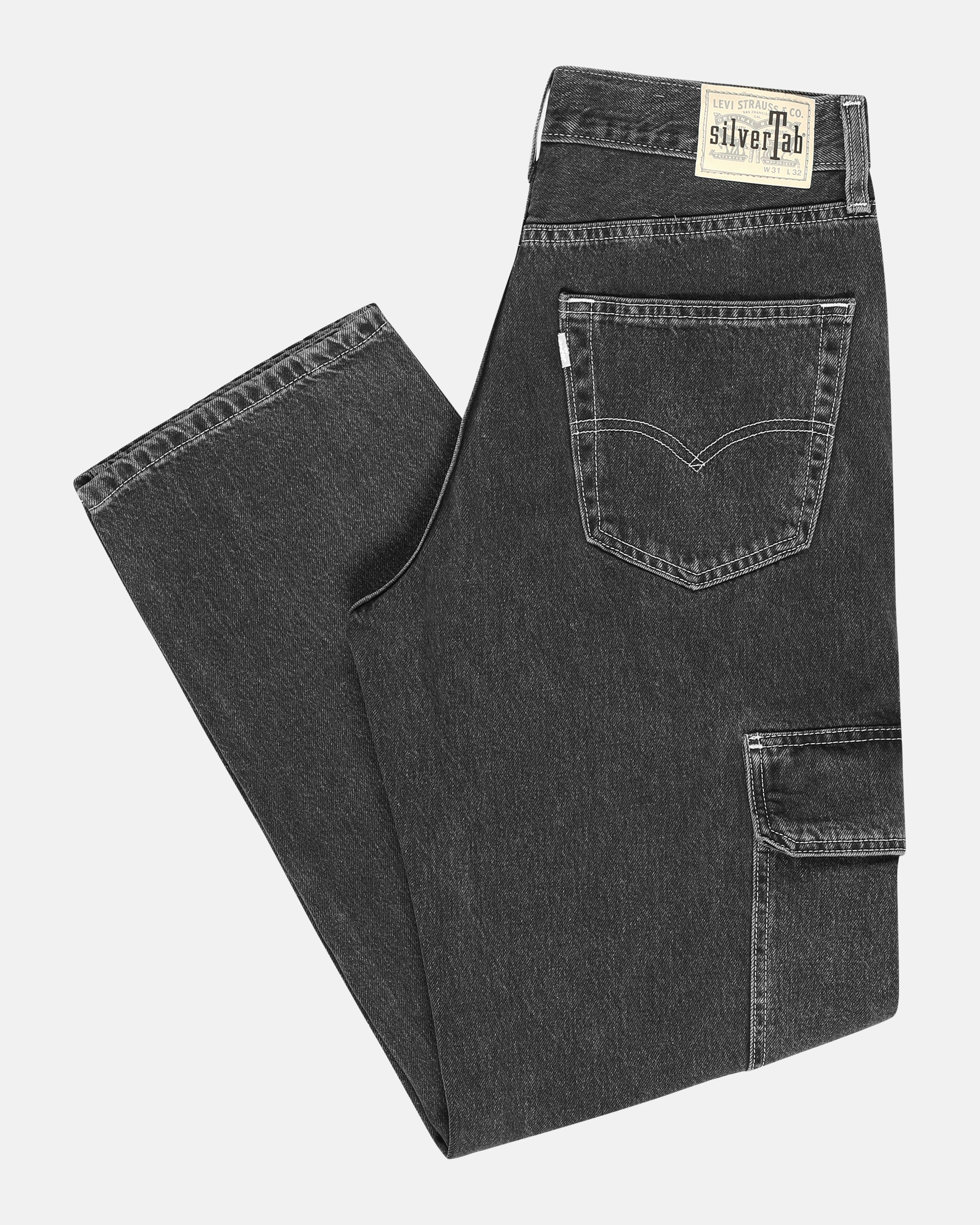 Levi's Silvertab™ Loose Cargo Jeans Black | Men | Junkyard