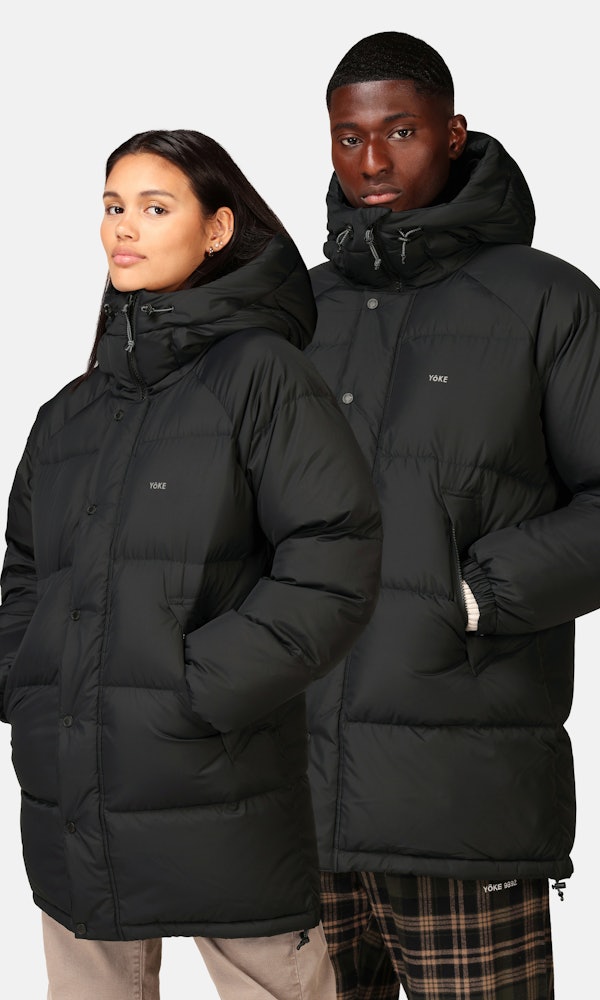 Yôke Tetsuo Long Down Puffer Jacket Black Unisex Junkyard