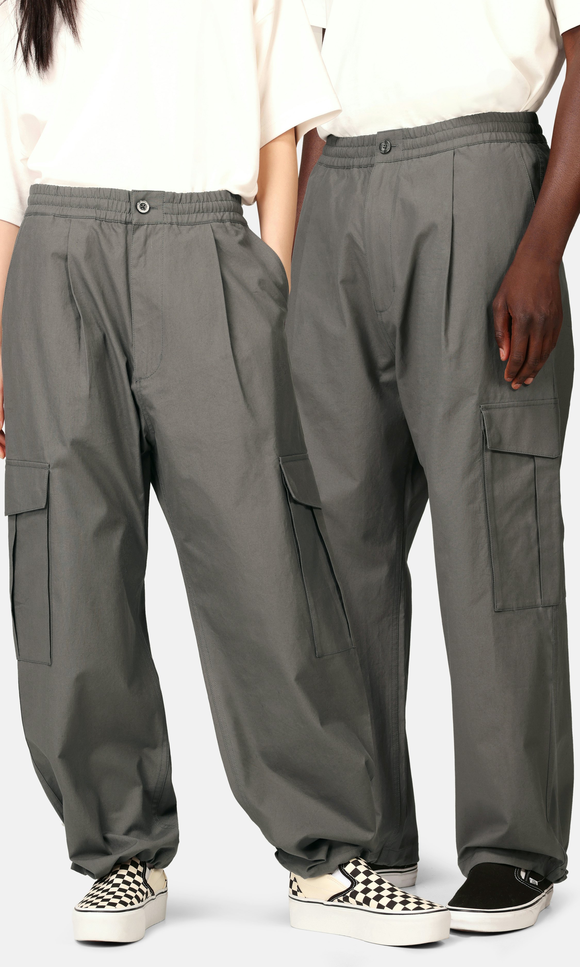 ELFSACK Cargo Pants Women 2023 Winter High Waist Vintage Loose Casual