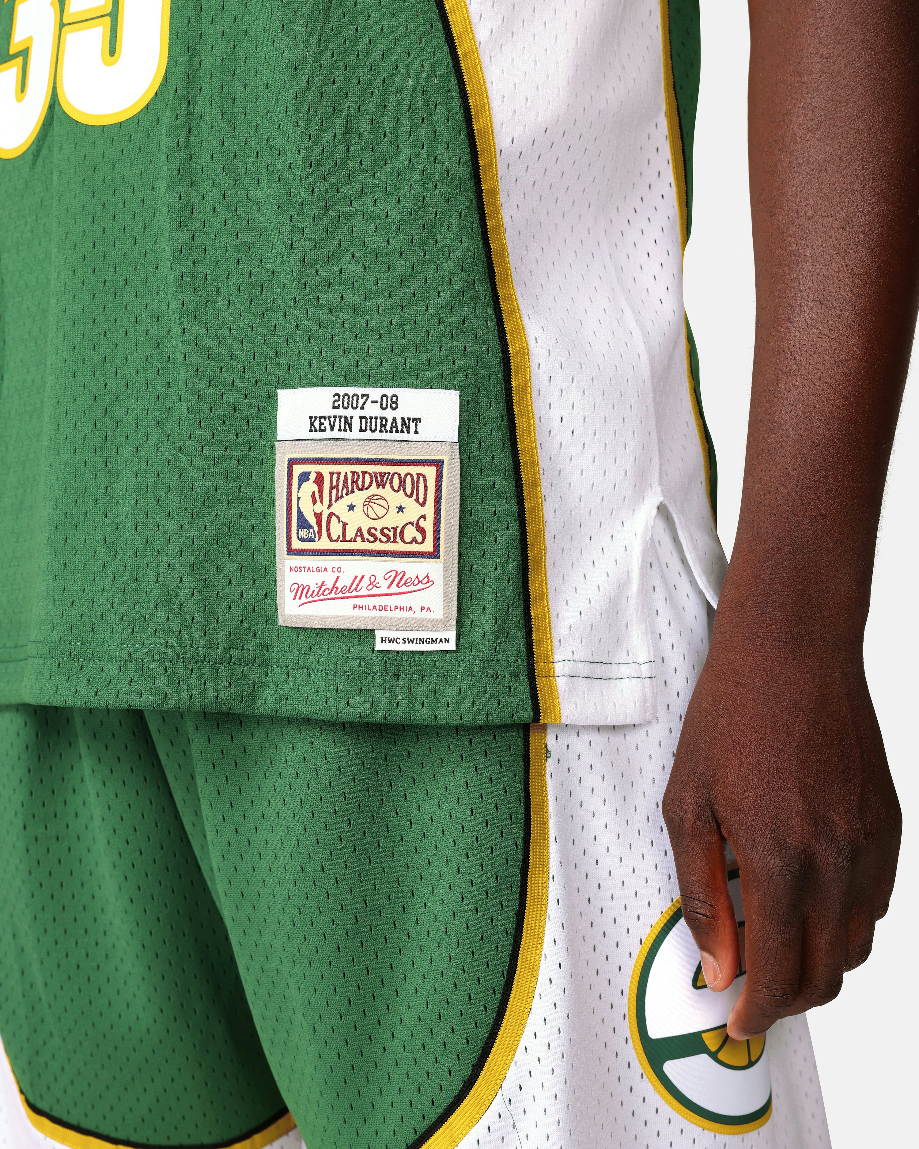 Kevin Durant Seattle SuperSonics Mitchell & Ness Hardwood Classics 2007-08 Swingman Jersey - White