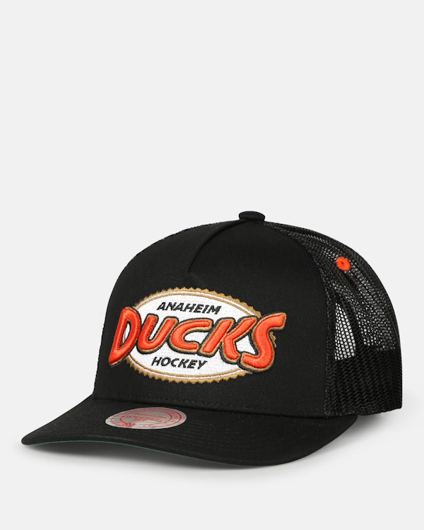 Mitchell & Ness Anaheim Ducks Transcript Two Tone Snapback Hat, MITCHELL &  NESS CAPS, CAPS