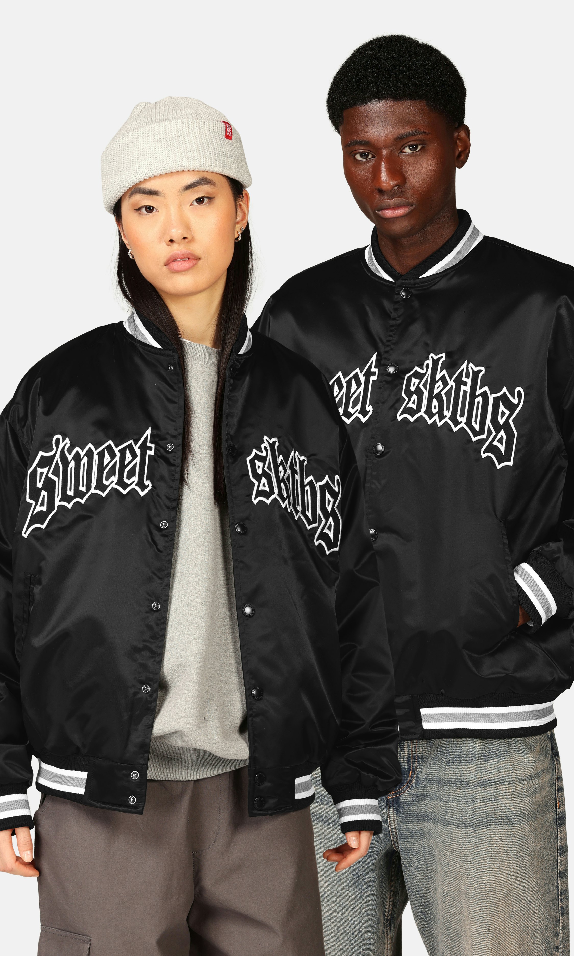 SWEET SKTBS Varsity Jacket Black | Unisex | Junkyard