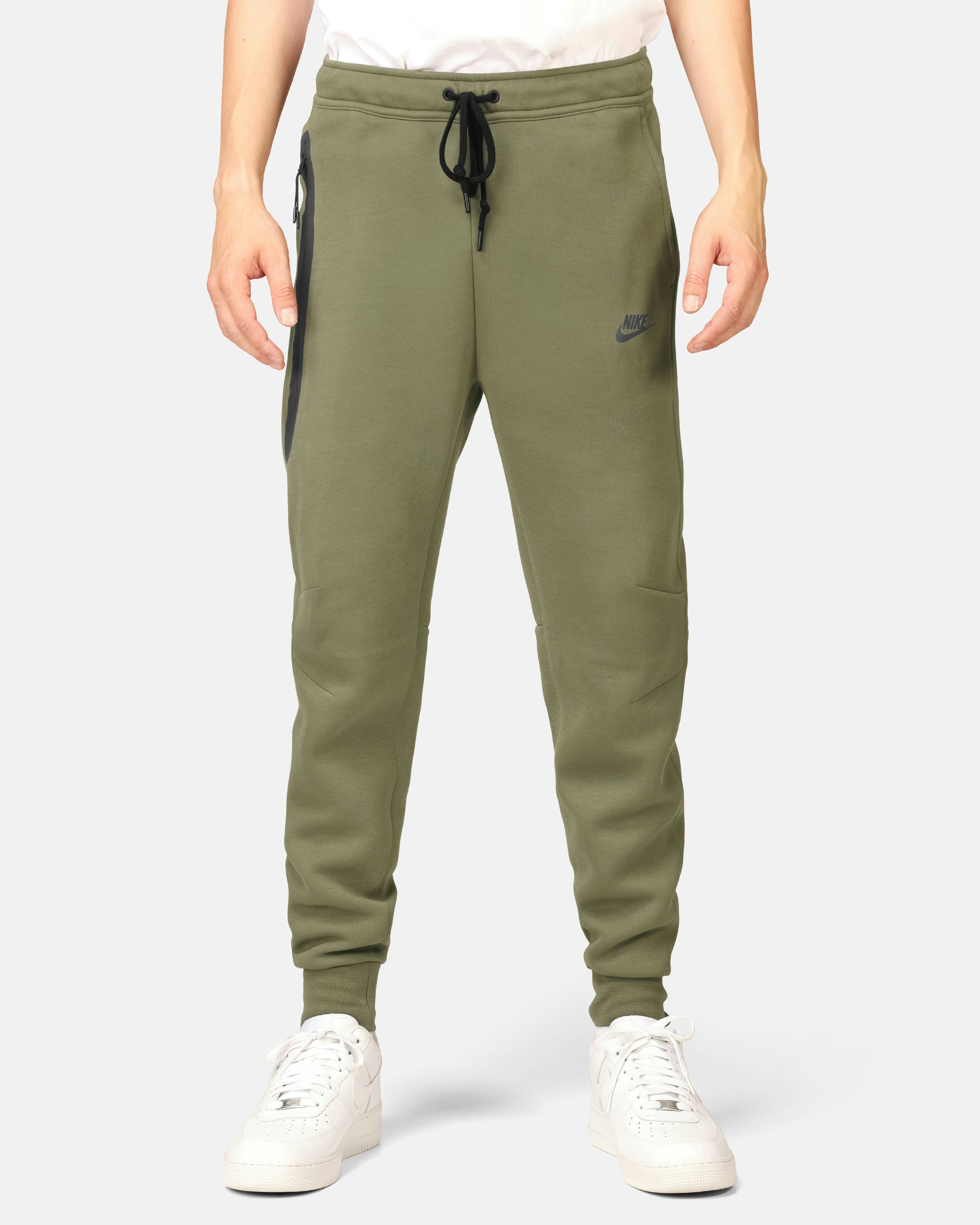 Nike Straight-leg Logo-print Cotton-blend Tech Fleece Sweatpants in Blue  for Men