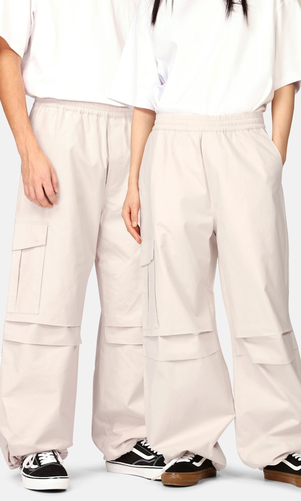 Buy MID-WAIST DRAWSTRING PARACHUTE PANTS for Women Online in India
