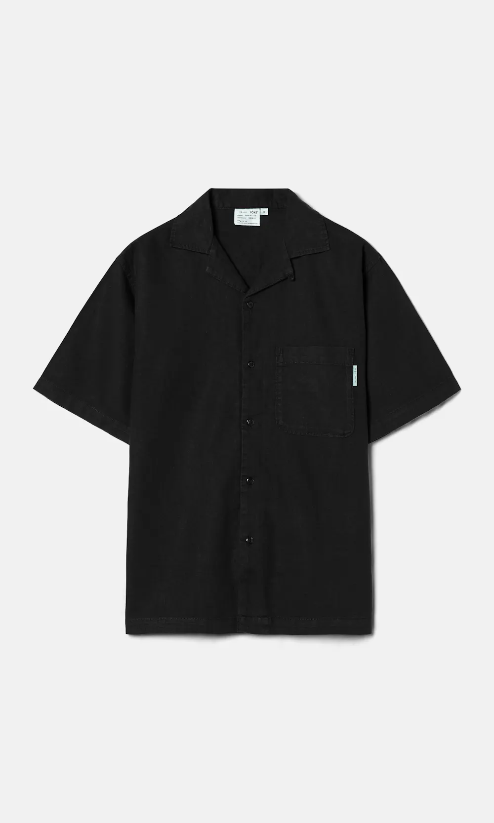 Yôke Linen Shirt Black | Men | Junkyard