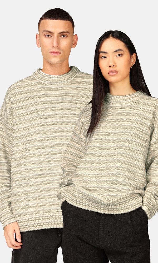 Yôke Sander stickad tröja Ljusbrun unisex Junkyard