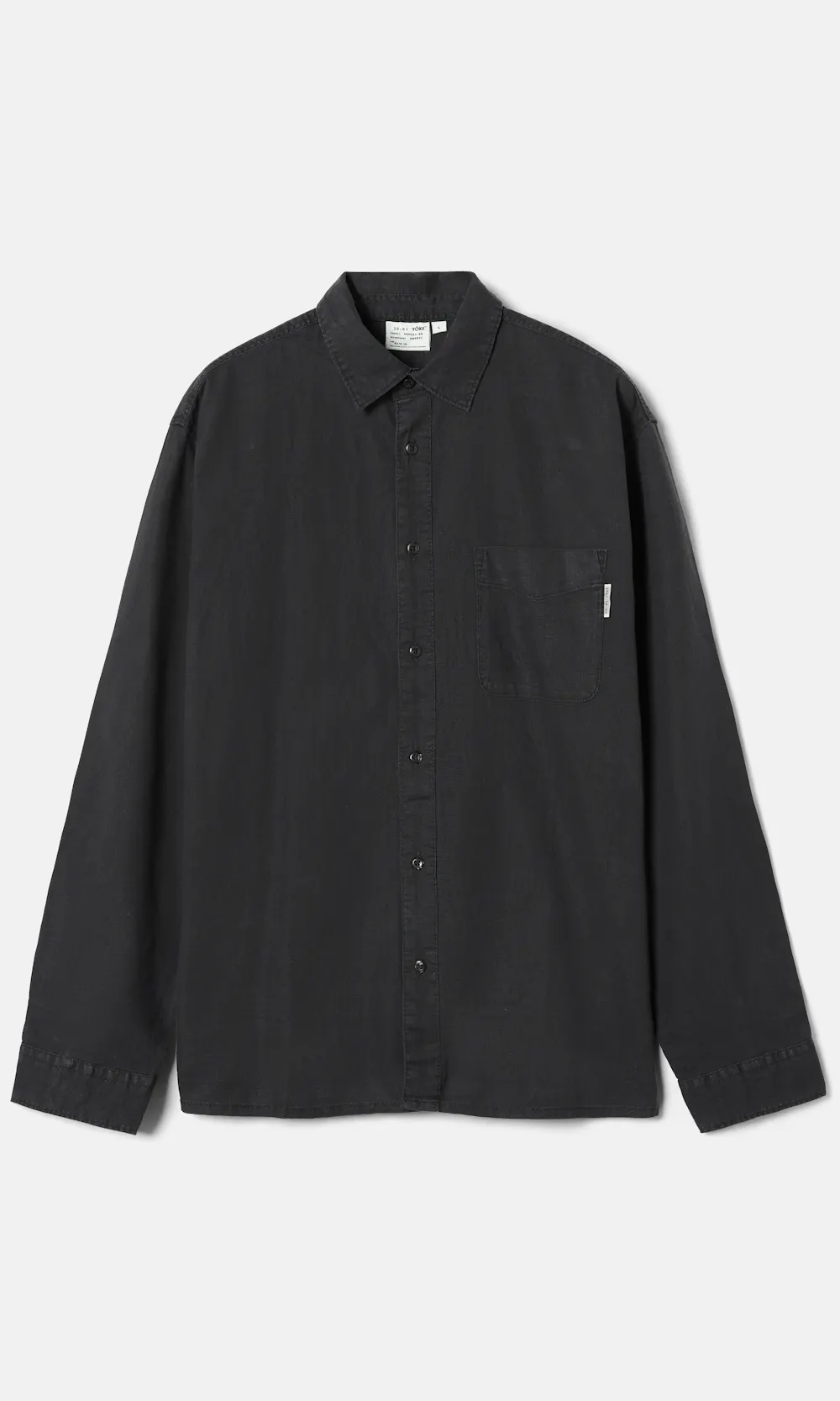 Yôke Linen Longsleeve shirt White | Men | Junkyard