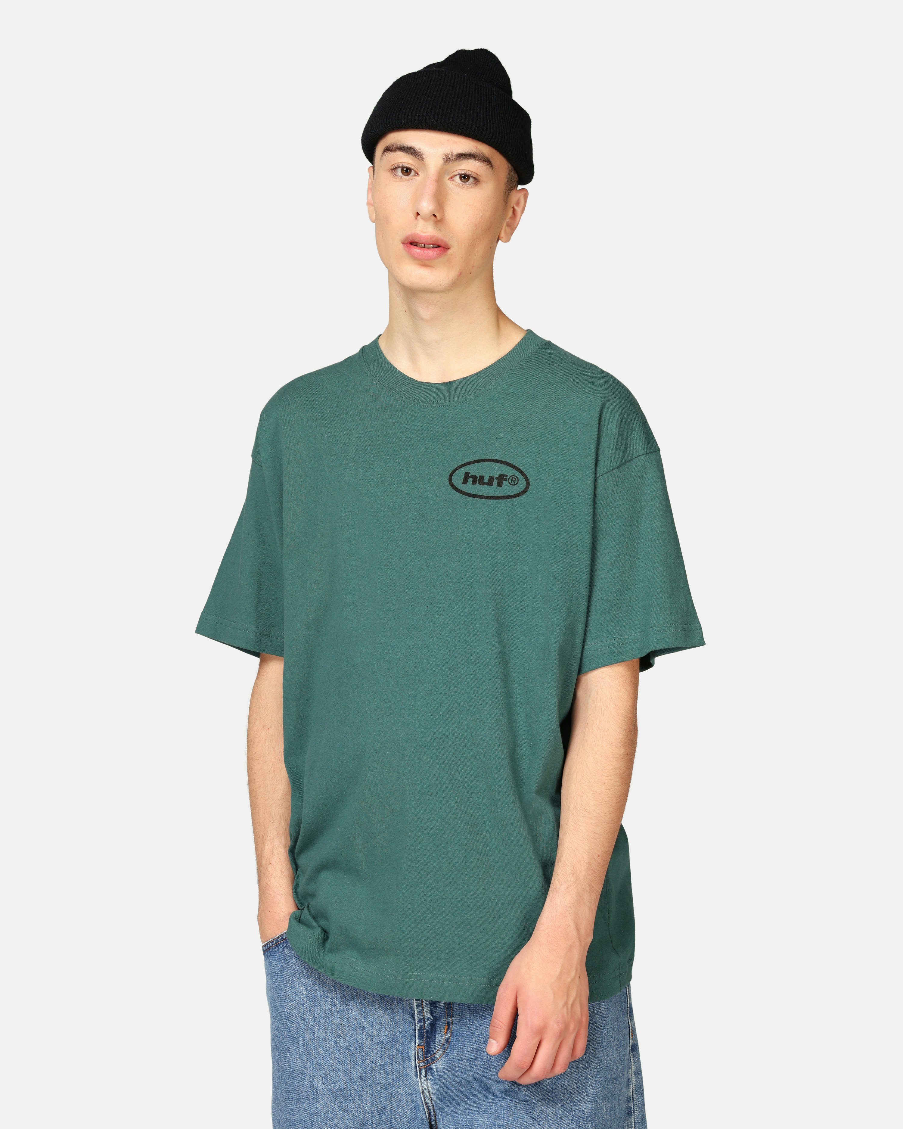 HUF Cousin Of Death T-Shirt Green | Men | Junkyard
