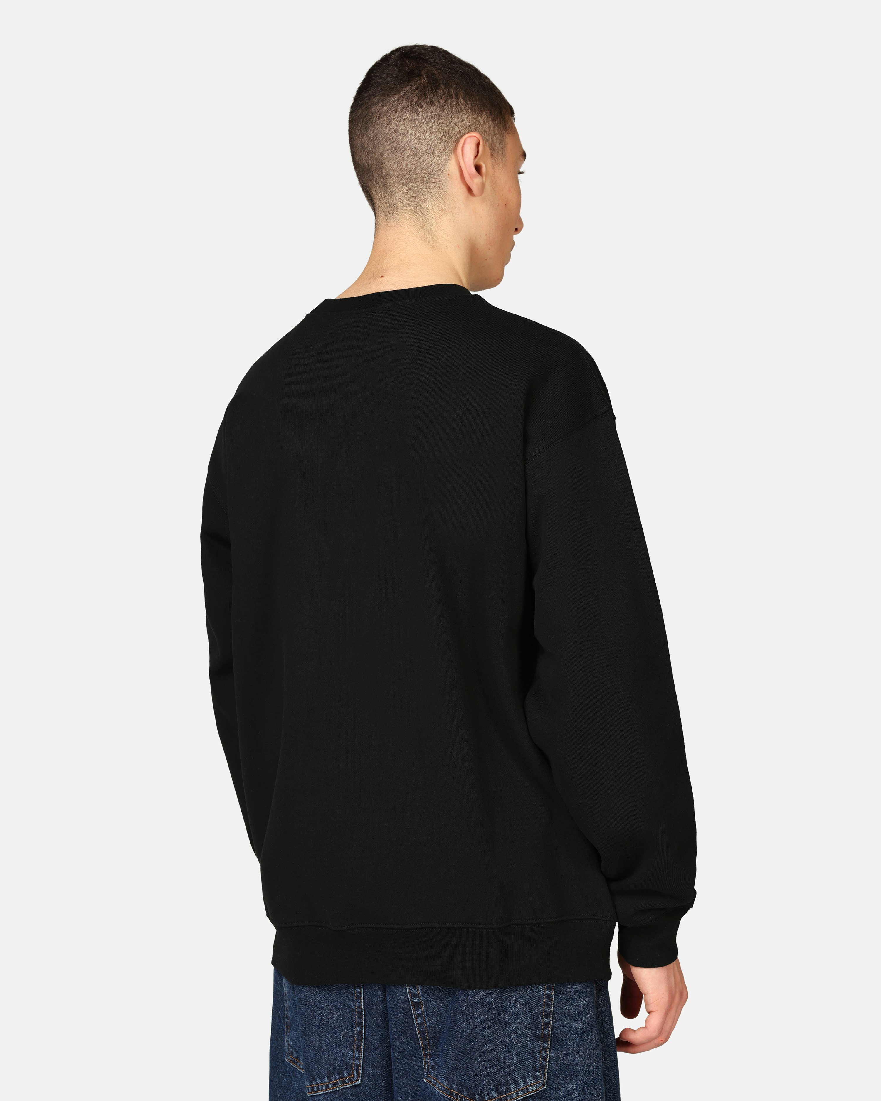 Dime Classic Small Logo crewneck Black | Men | Junkyard