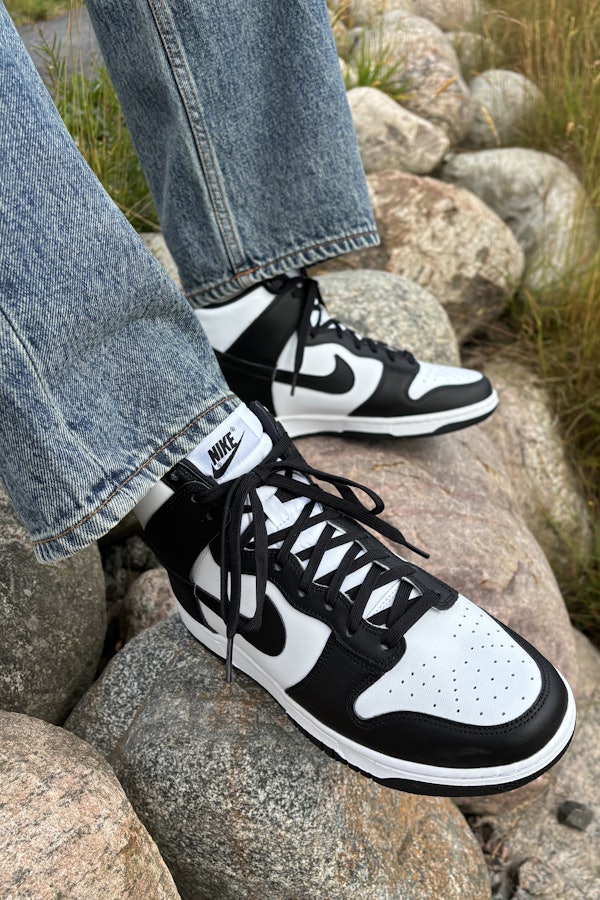 Nike Dunk High Retro Panda Sneakers Black Men Junkyard