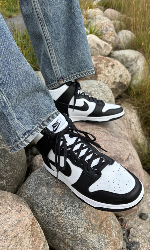 Nike Dunk High Retro Panda Sneakers Black Men Junkyard