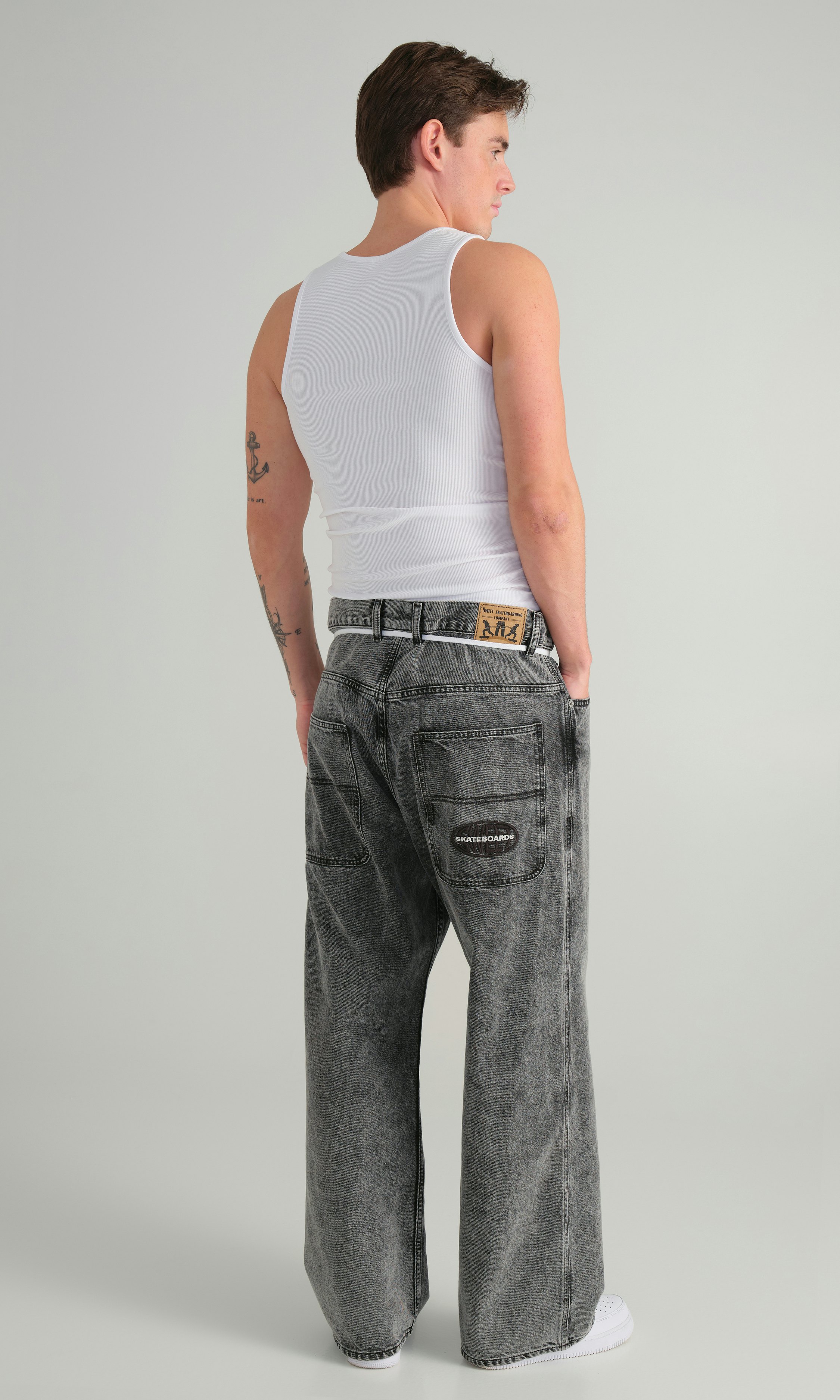 Yôke Classic Slim Fit Tank White | Men | Junkyard