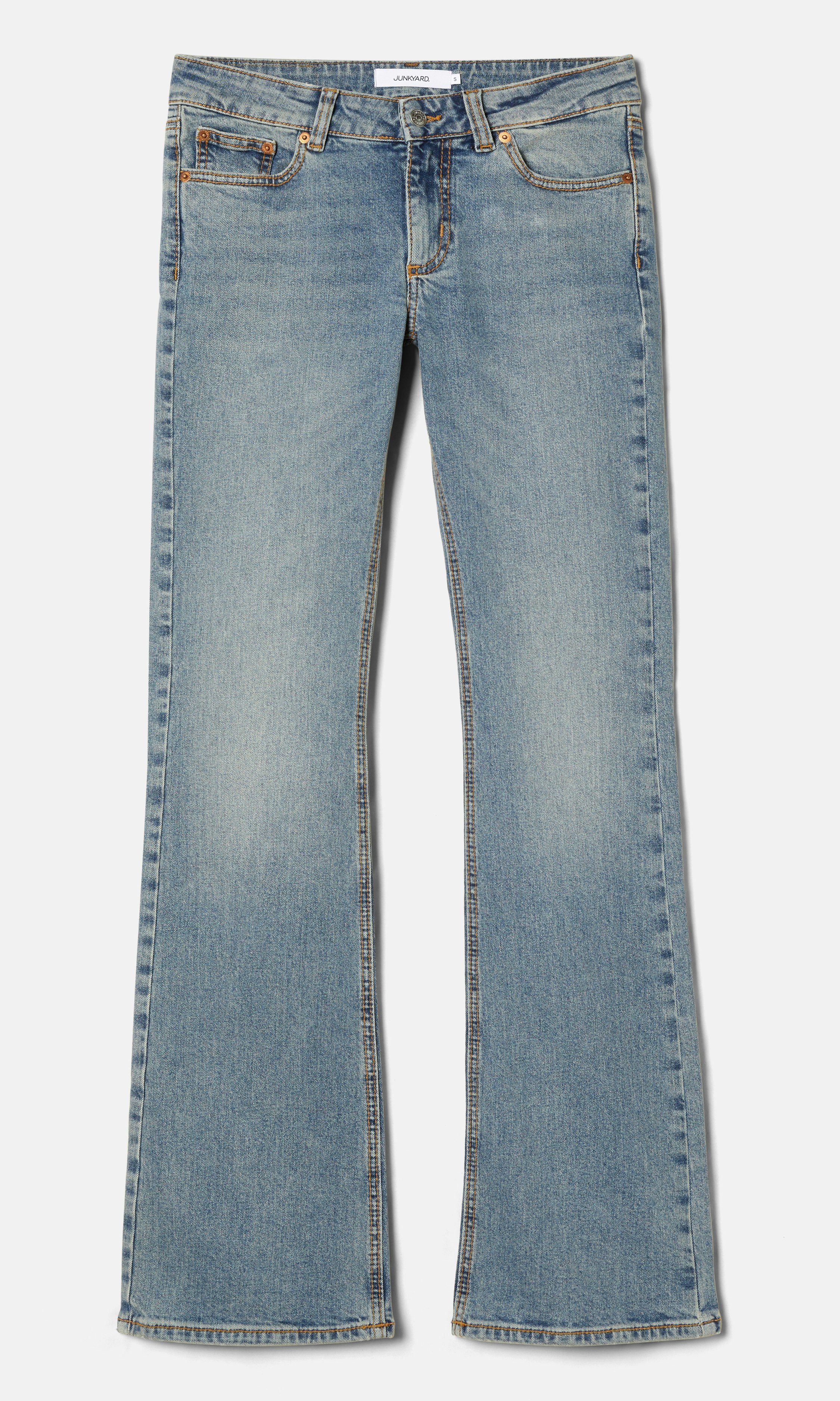 ◆INSTANTFUNK◆ Vintage Washed Bootcut Pants Deep Blue IA11F Judy Blue Women's Mid Rise Vintage Bootcut Jeans, Medium