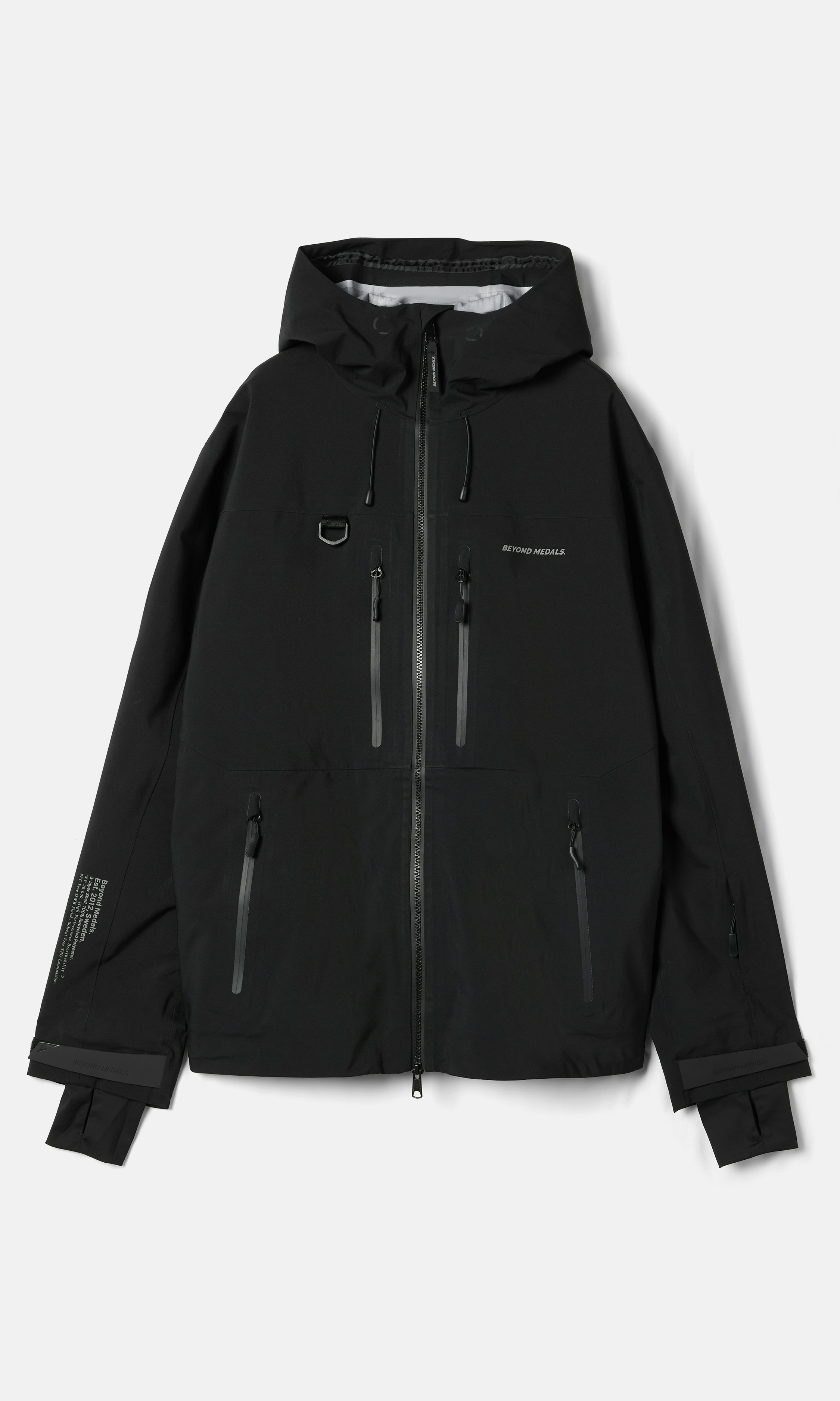 BEYOND MEDALS 3L Pro Tech Jacket Black | Unisex | Junkyard