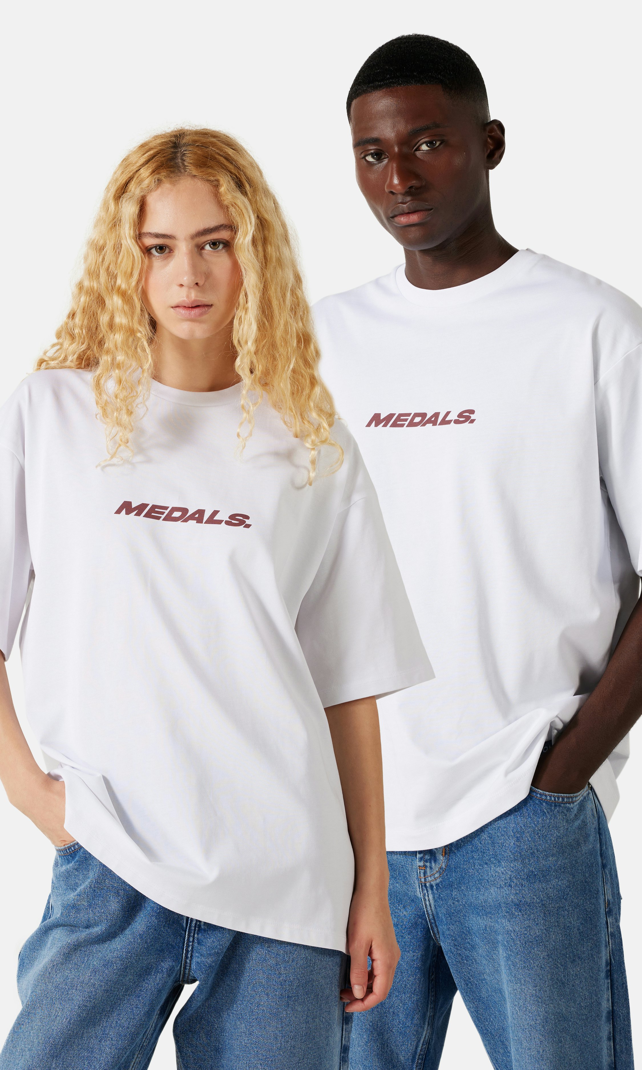 Tシャツ・カットソー DEPARTMENT 5 'Bold' T-shirt White BEYOND MEDALS Medals T-Shirt White | Men | Junkyard