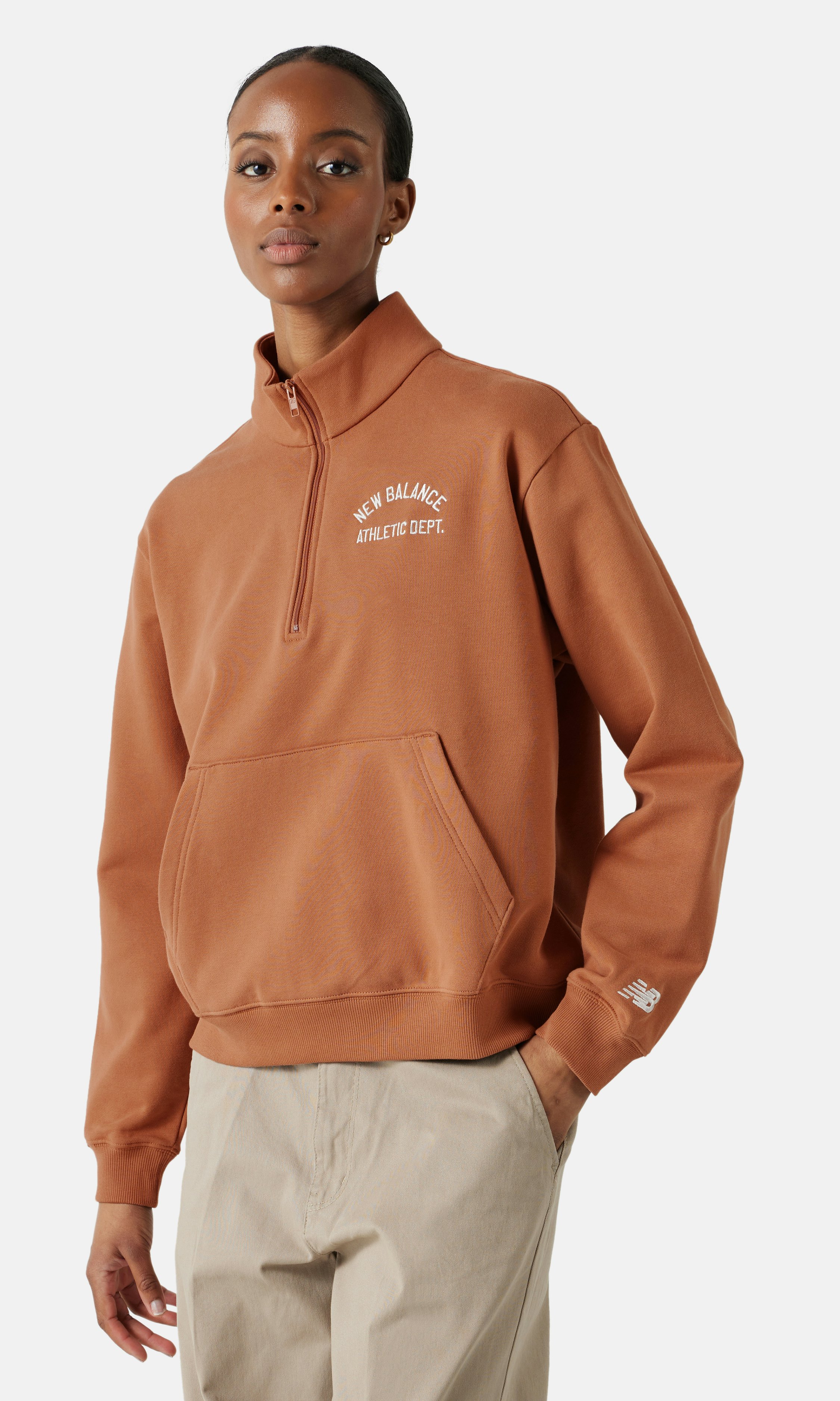 【訳あり】 Brown Zip Quarter Hits Greatest Balance New | Junkyard | Women トップス