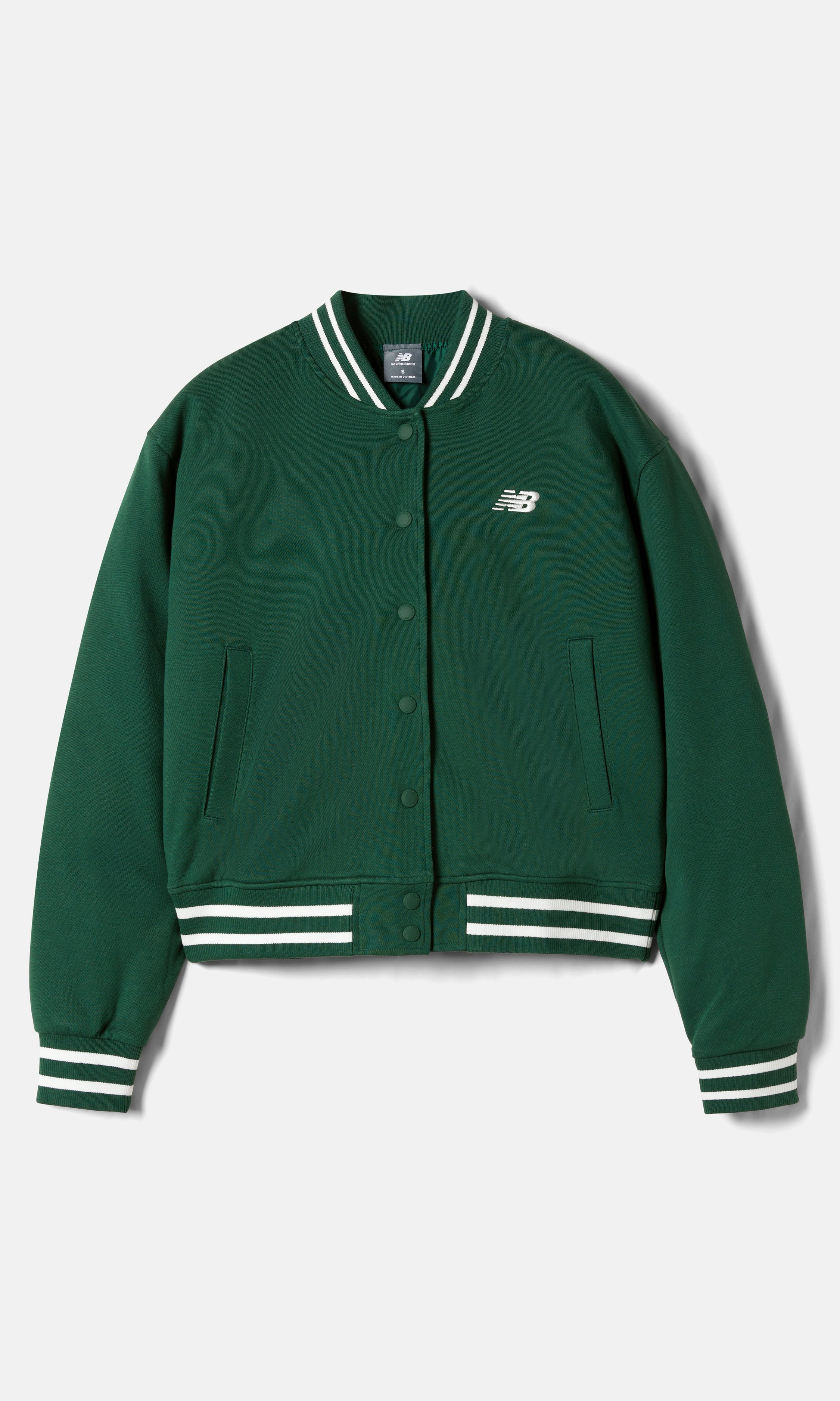 New Balance Varsity Jacket Green Women Junkyard