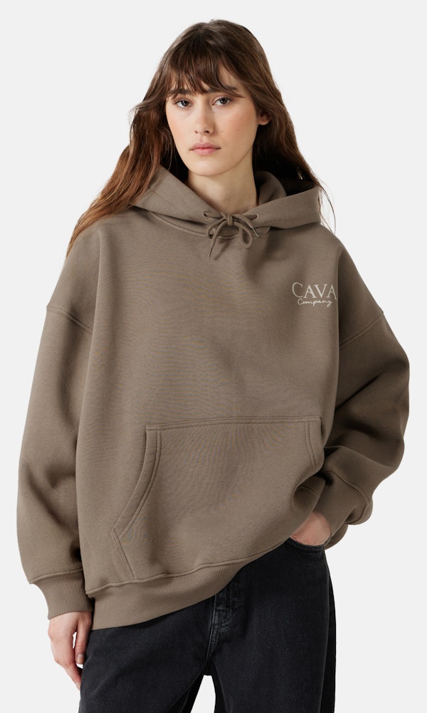 The Cava Company Big Skate hoodie Brun till dam Junkyard