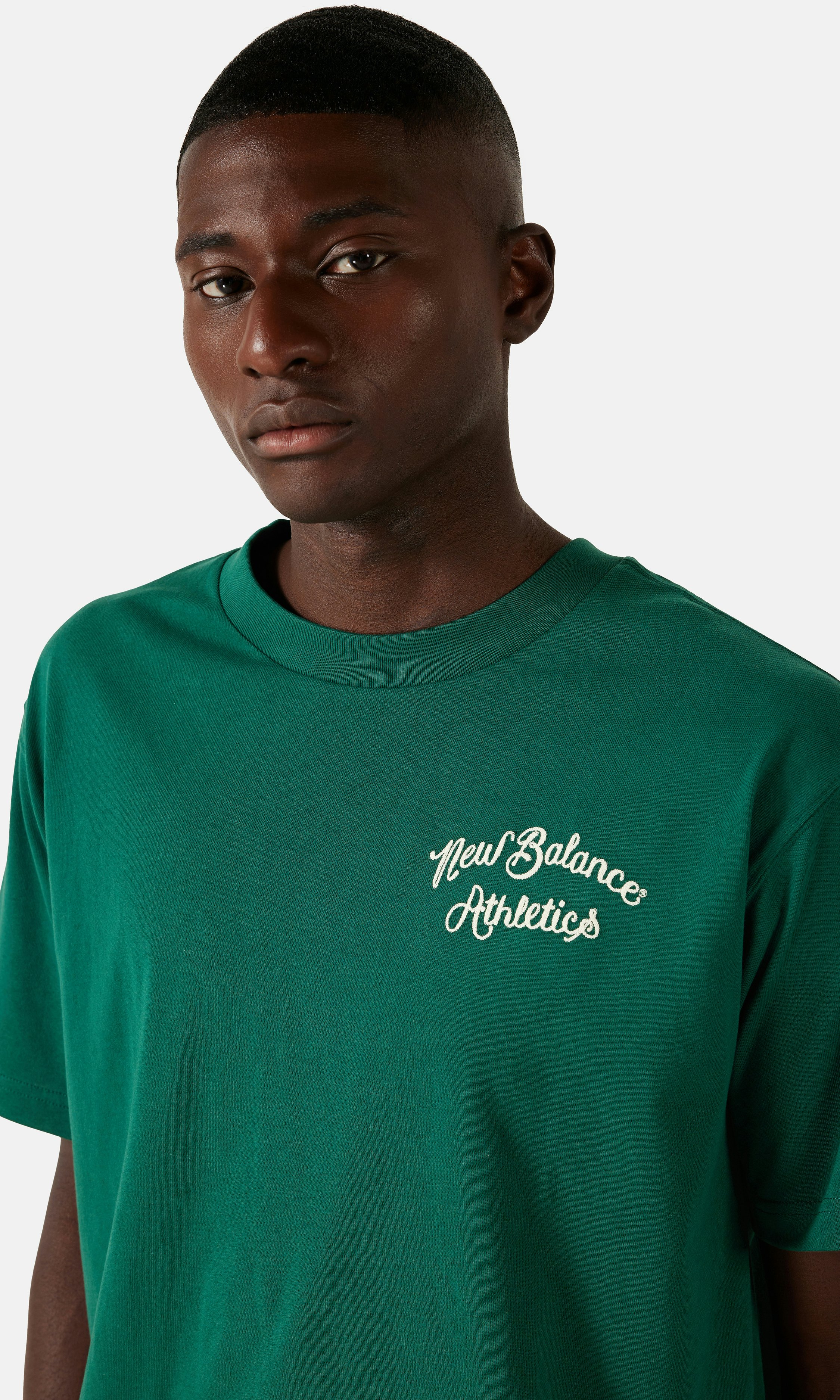 New Balance Athletics Relaxed T-Shirt Dark green | Men