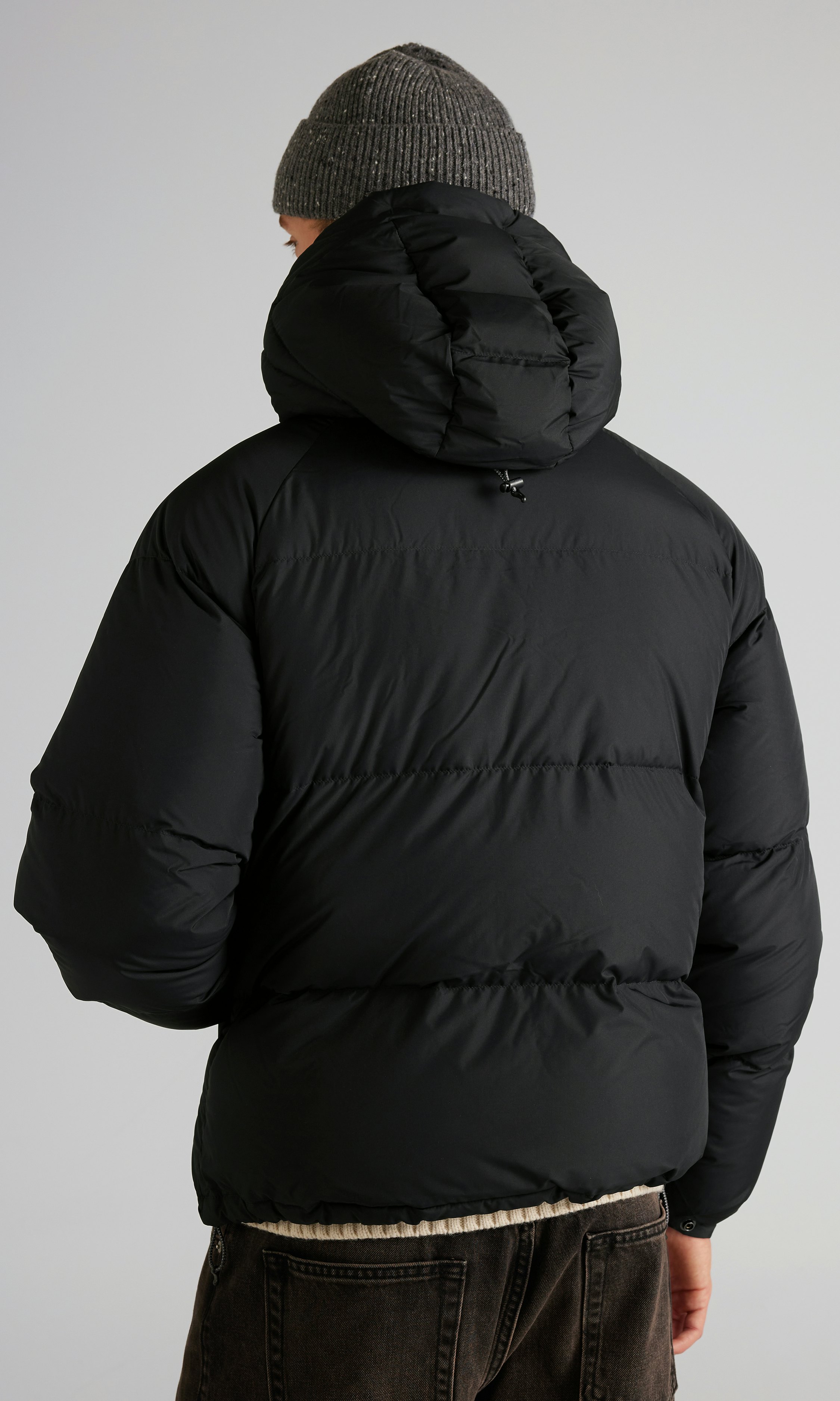 Yôke Tetsuo Hood Down Puffer Jacket Black | Men | Junkyard