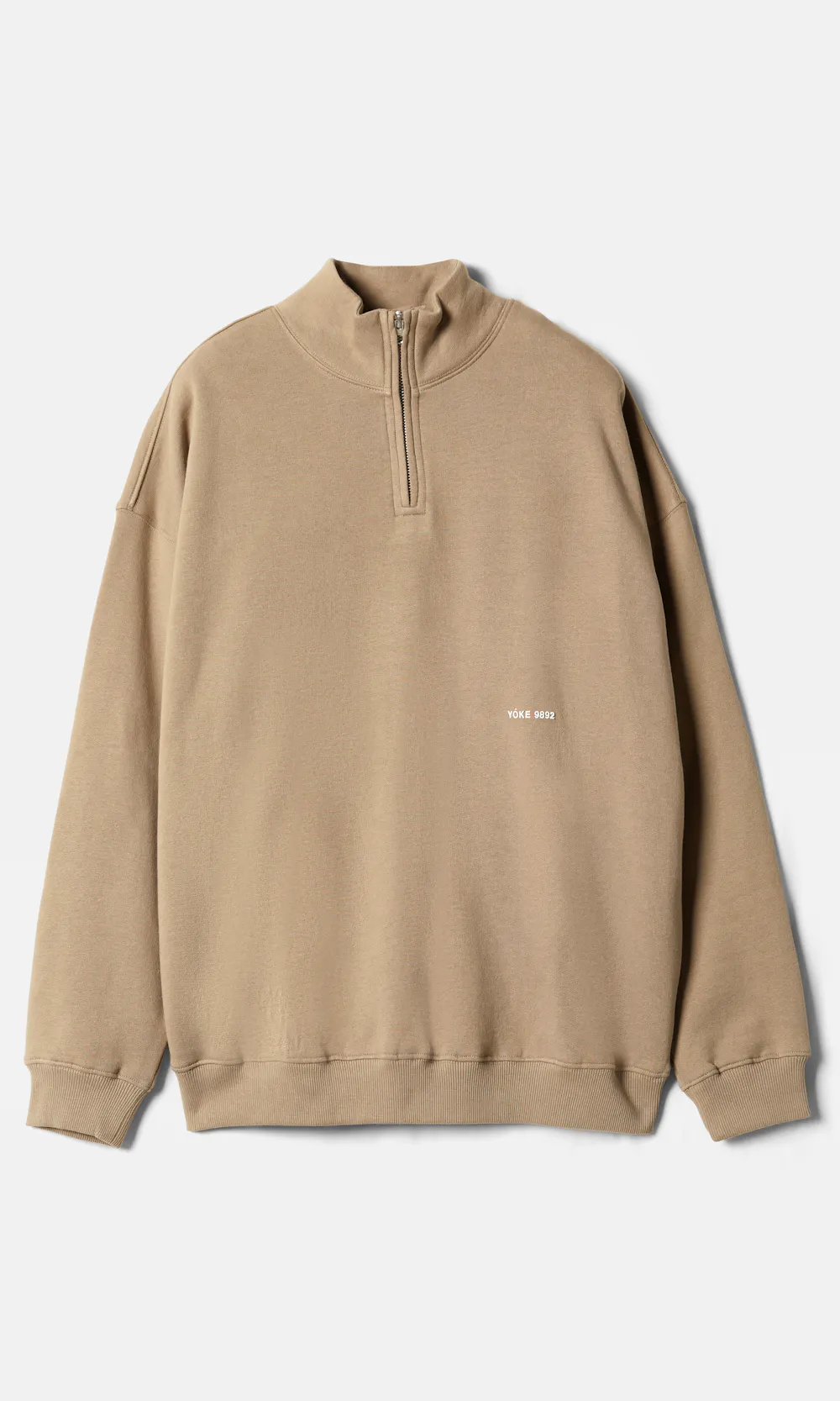 Yôke Half-Zip Sweater White | Men | Junkyard