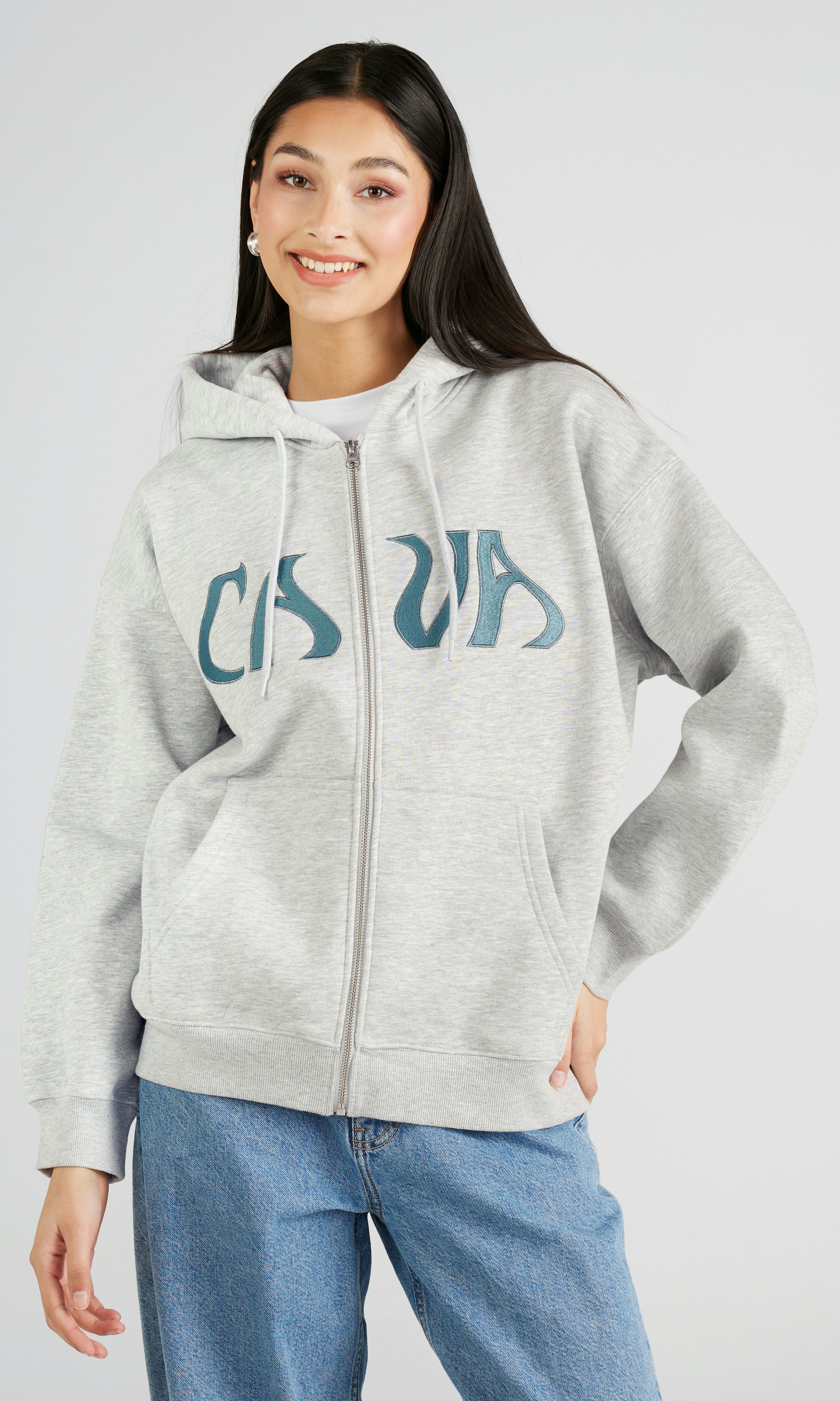 Washed Bondage Hoodie Washed Gray - Sculptor