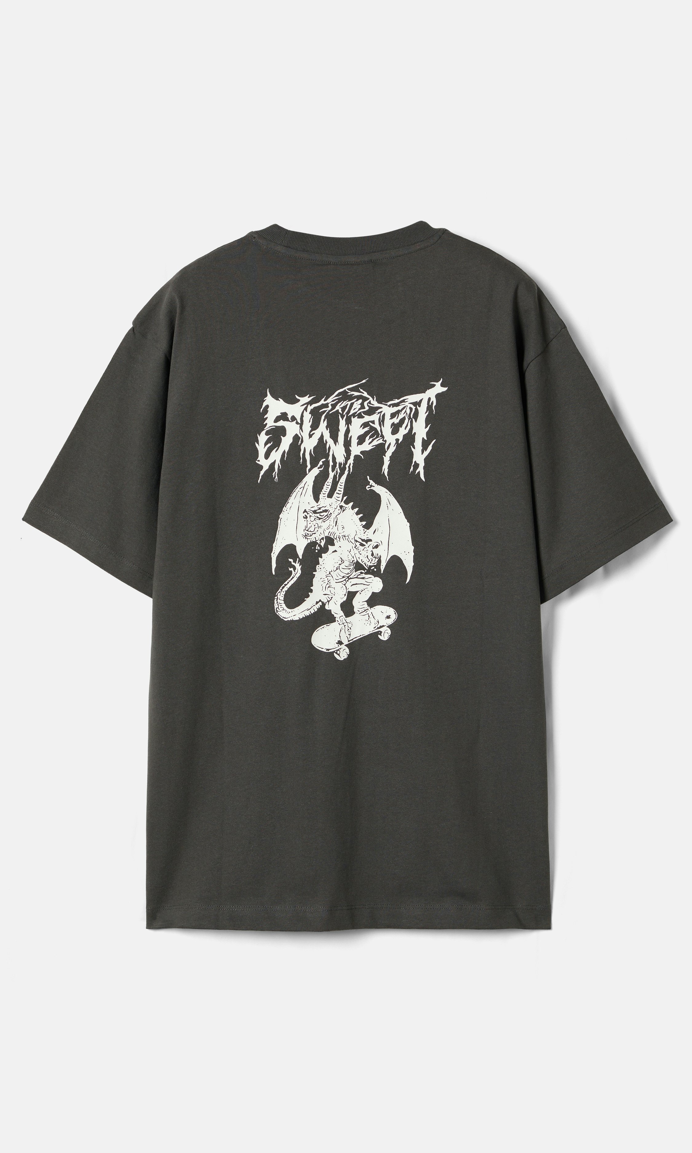 SWEET SKTBS Loose Metal Dragon T-Shirt Black and grey | Men