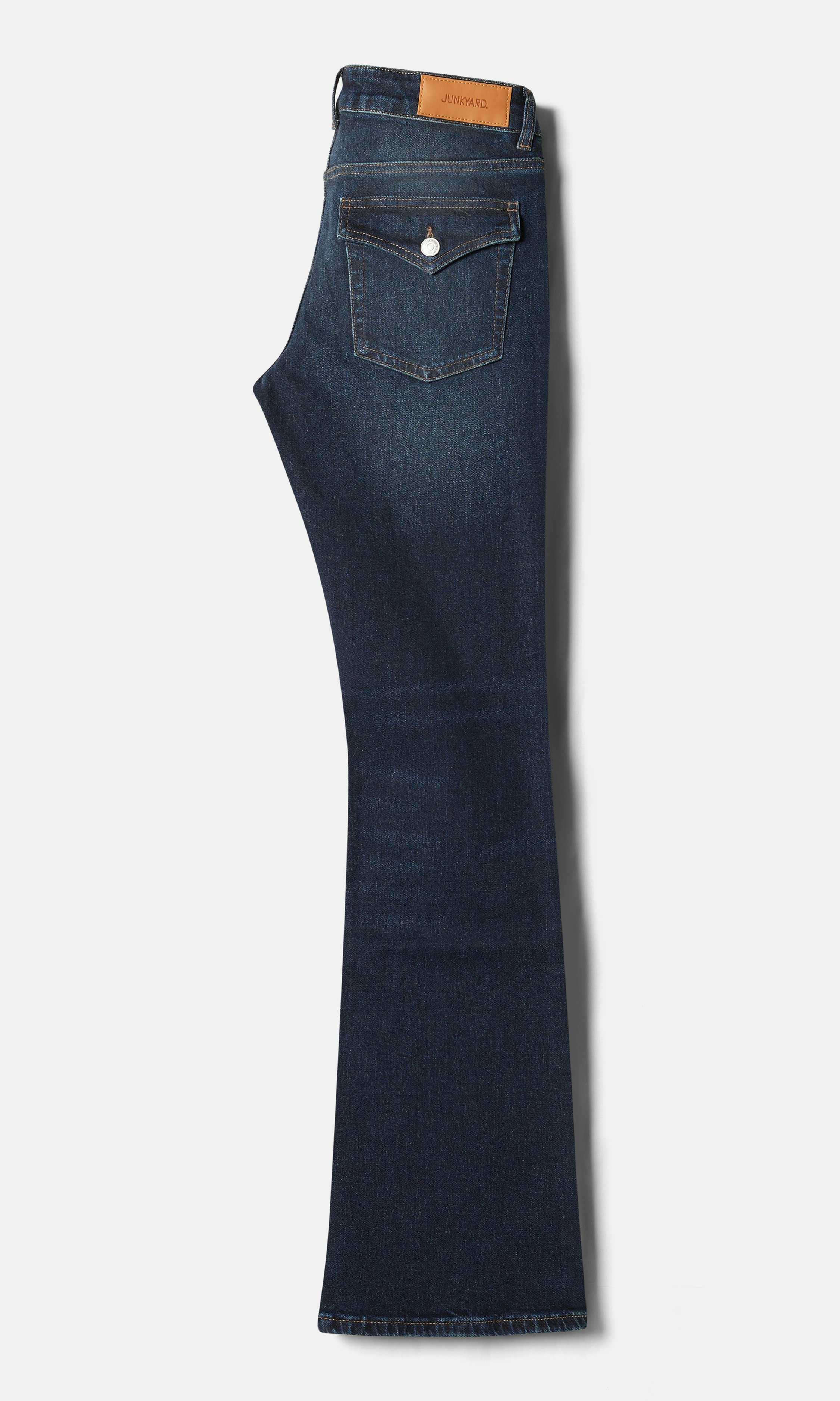 ◆INSTANTFUNK◆ Vintage Washed Bootcut Pants Deep Blue IA11F Judy Blue Women's Mid Rise Vintage Bootcut Jeans, Medium
