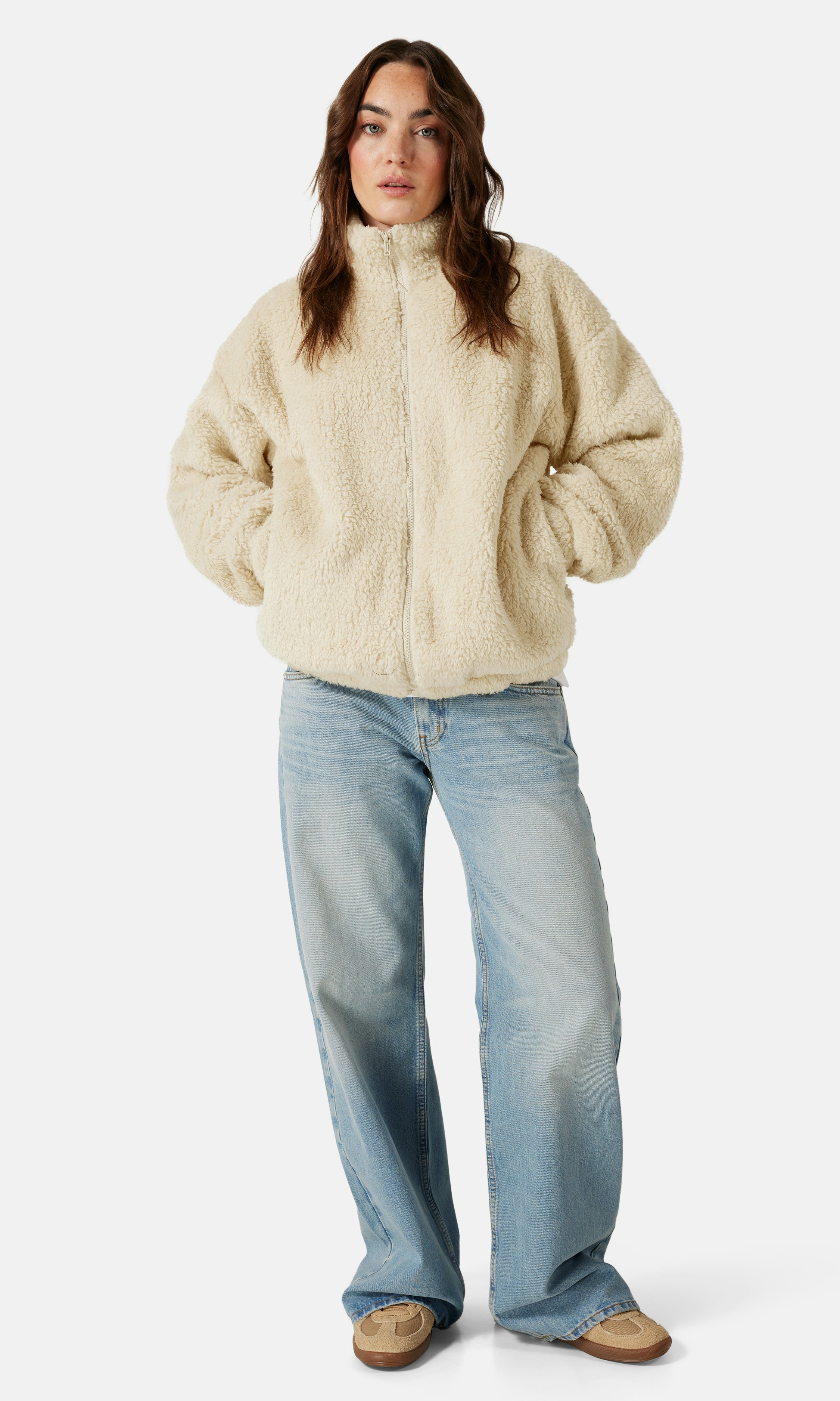 White Sherpa Jacket