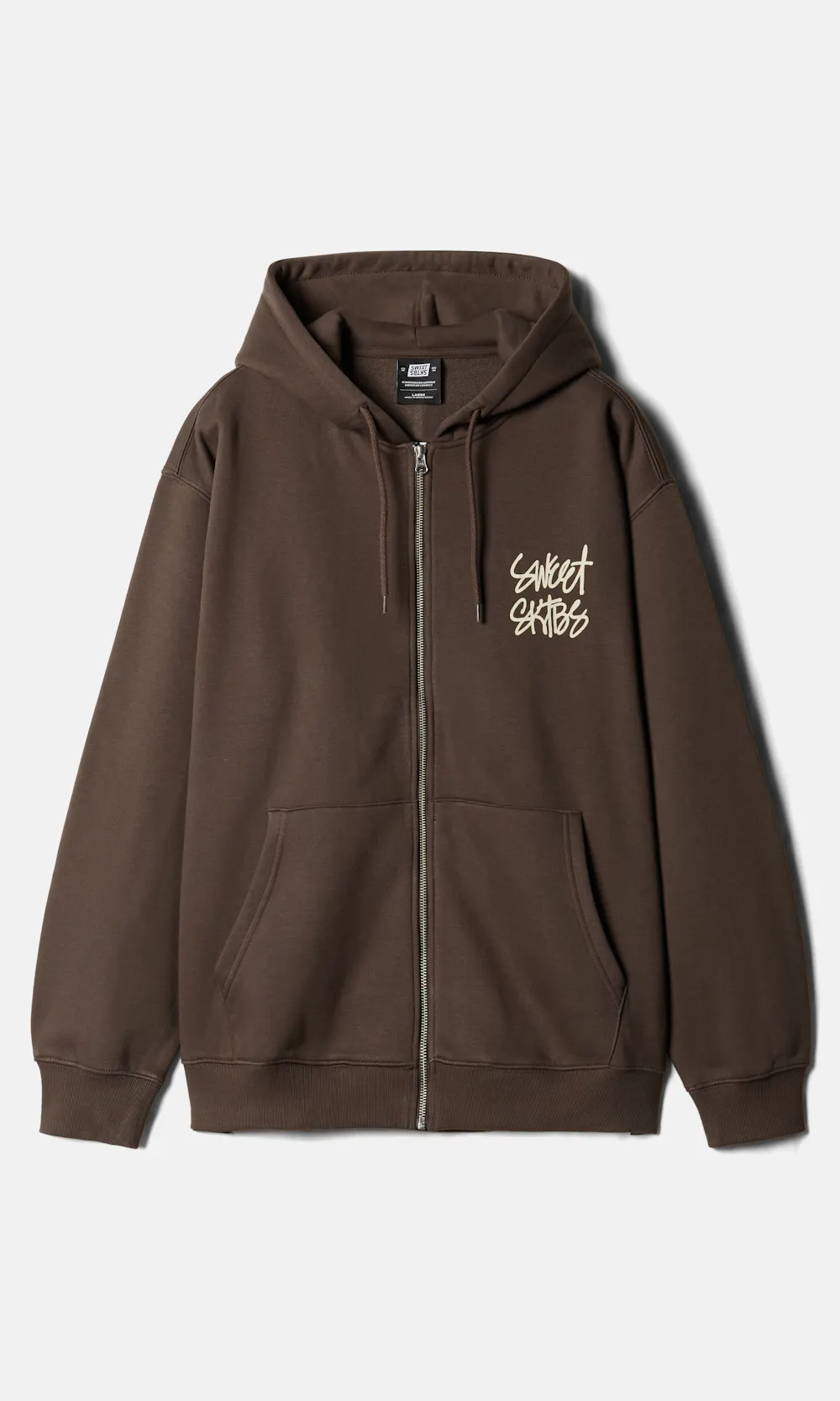 SWEET SKTBS Printed Zip-Hoodie Brown | Men | Junkyard