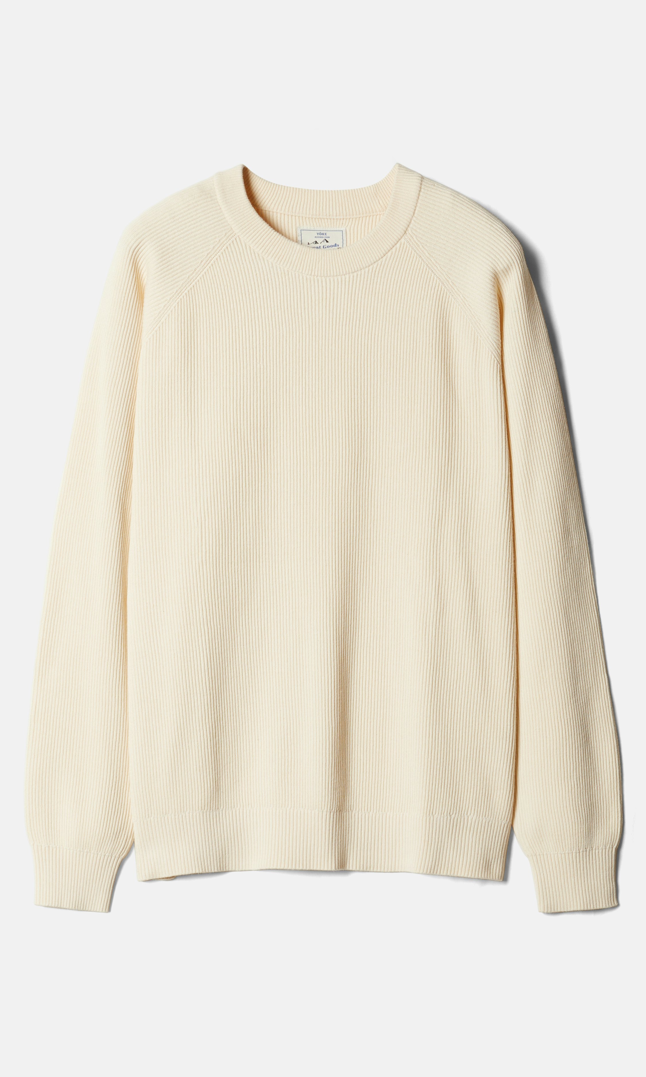 Yôke Knitted Crewneck Off white | Men | Junkyard