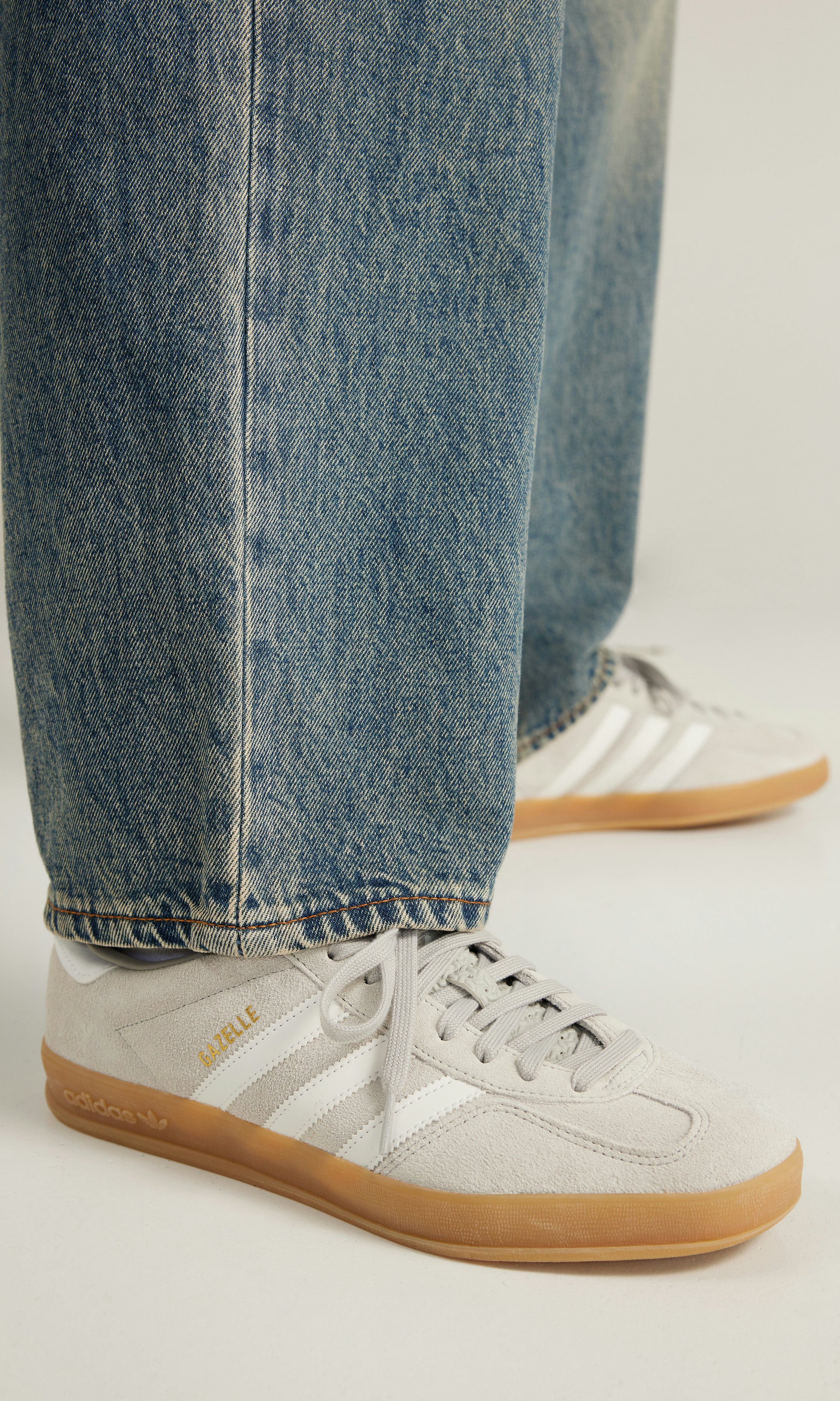 adidas gazelle silver green womens adidas Gazelle Indoor Shoes - Women's - Core Black / White / Gum main image 0