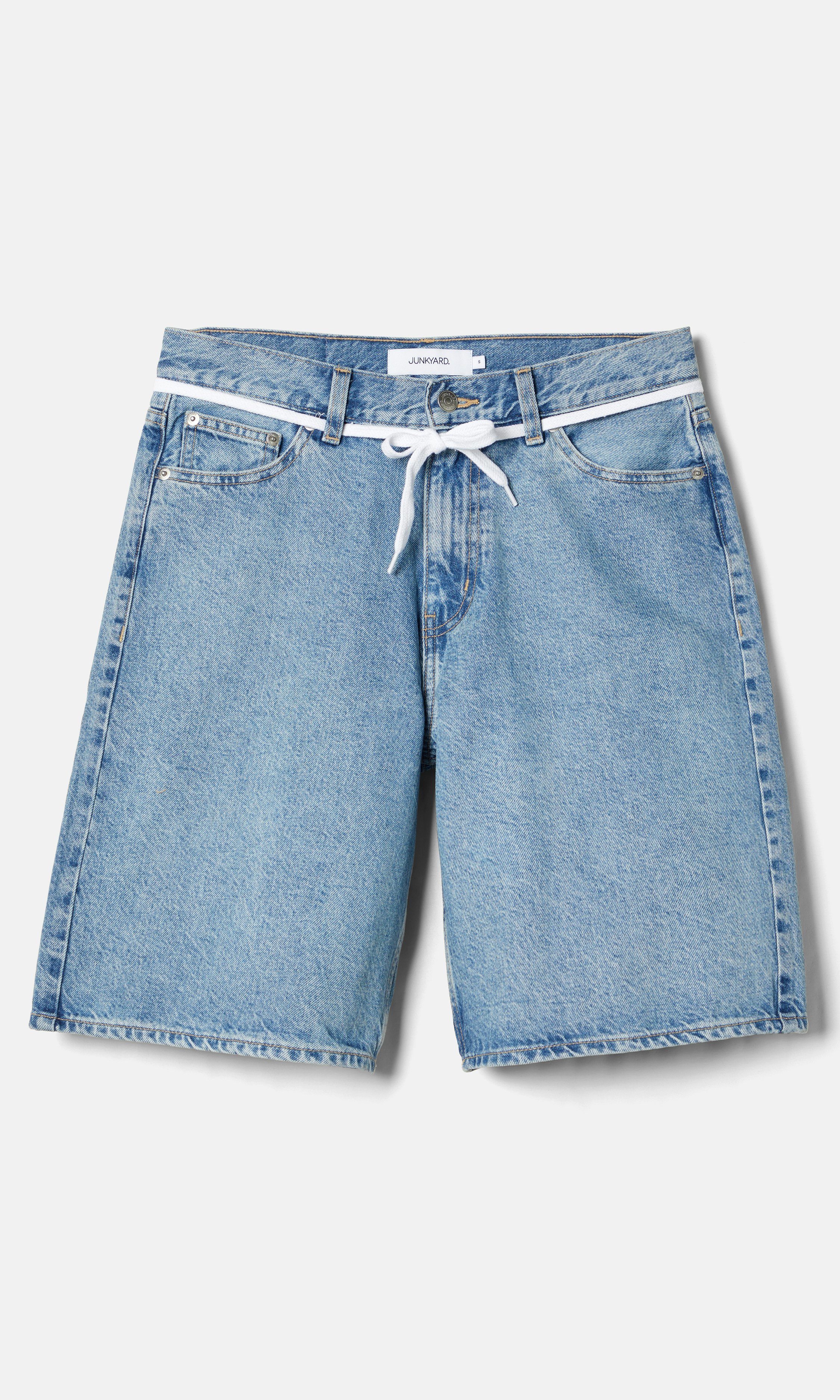 【NOICE】 W SKATE DENIM SHORTS / 追跡付 JUNKYARD Skate Shorts Mid blue | Women | Junkyard