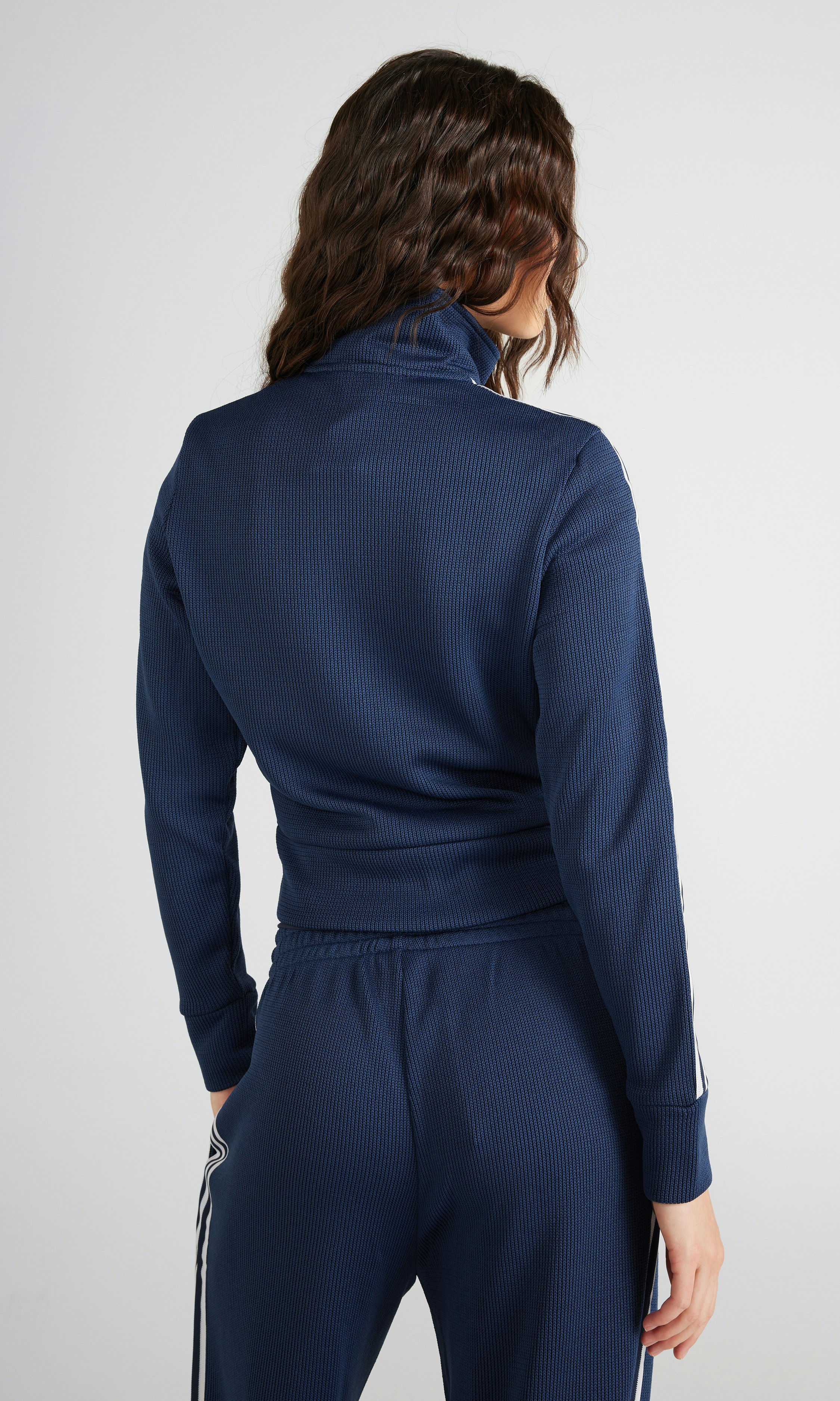 adidas Adicolor Knit Track Top Blue | Women | Junkyard