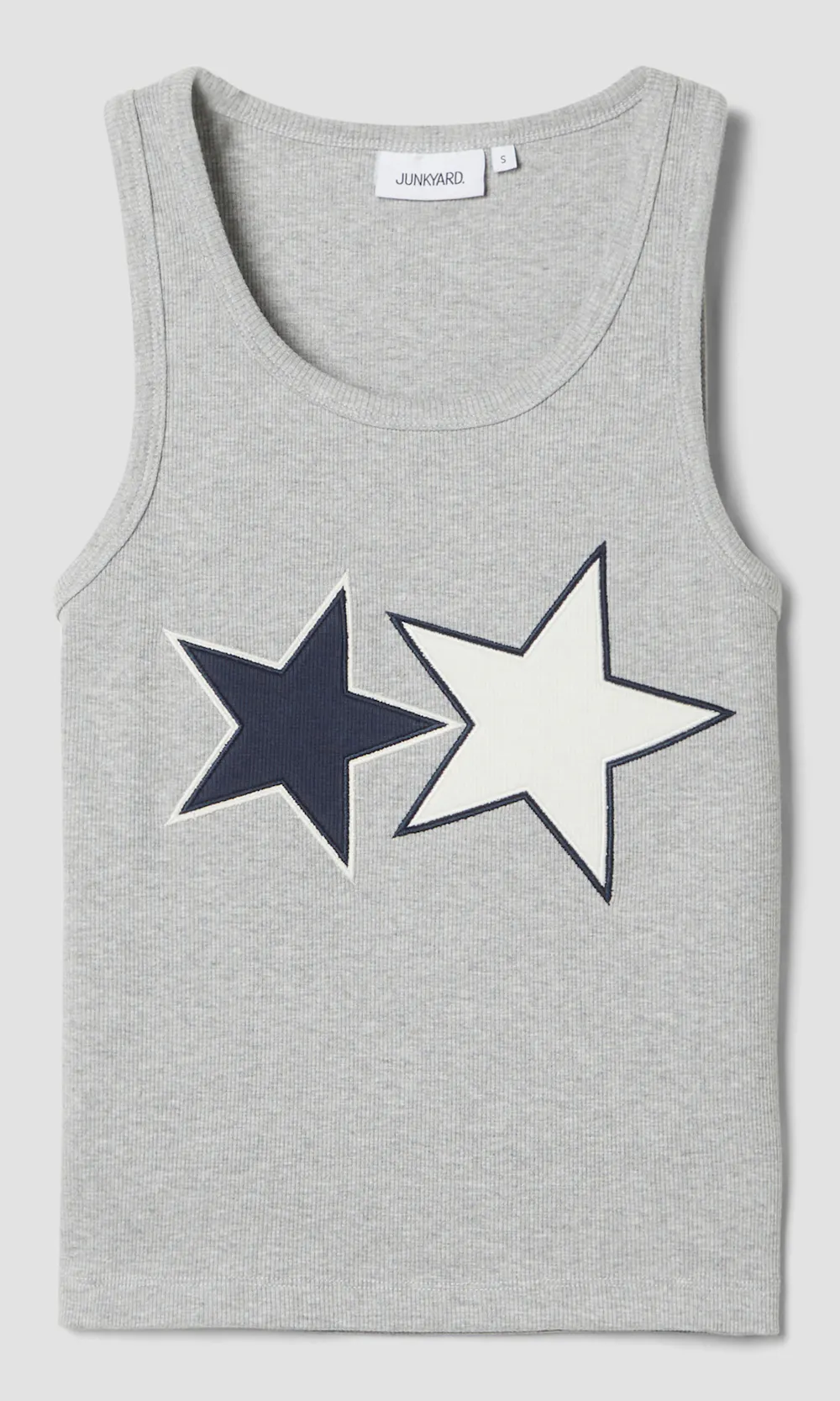 JUNKYARD Star Tank Top Grey melange | Women | Junkyard