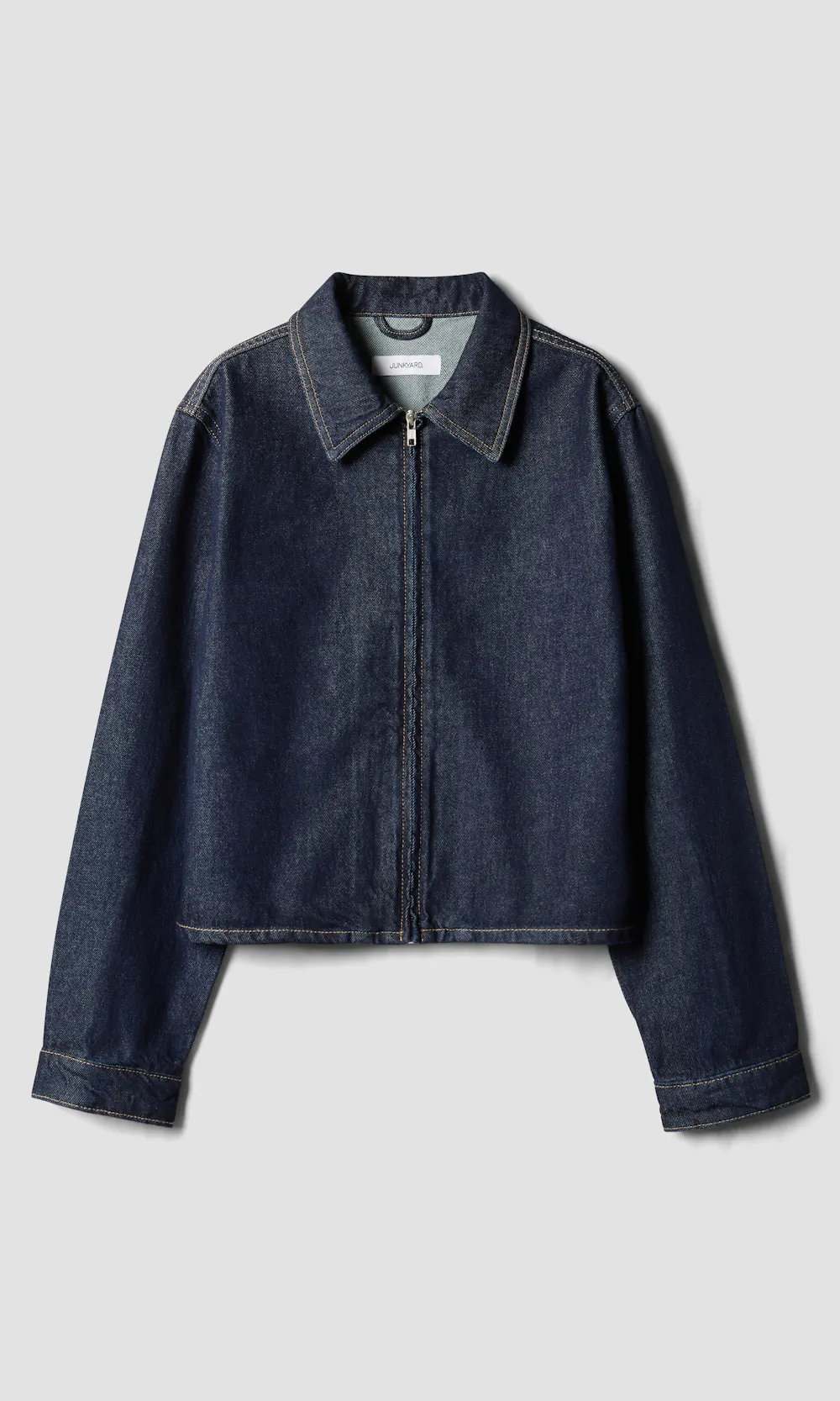 JUNKYARD Rinsed Denim jakke Mørk blå til dame | Junkyard